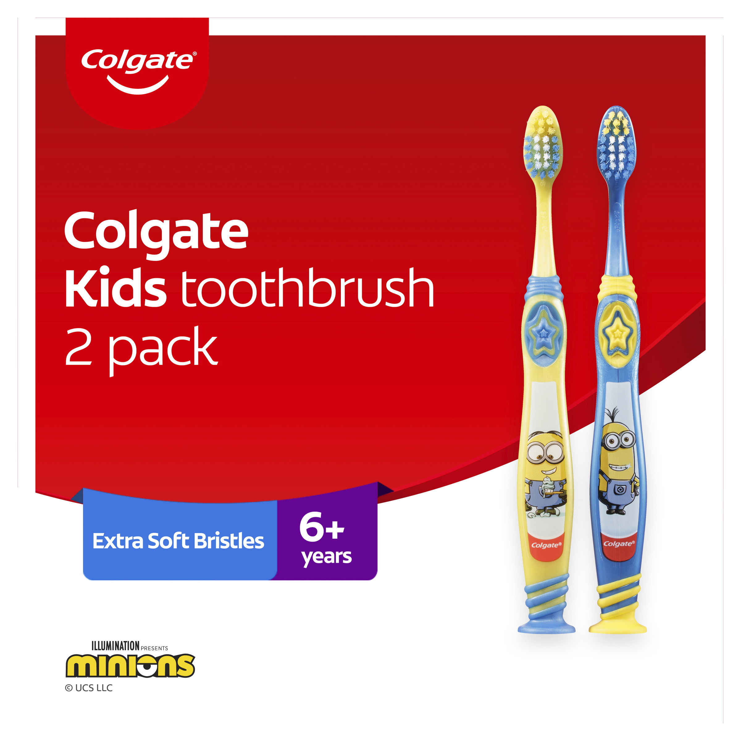 COLGATE TOOTHBRUSH KIDS MINONS +6 YEARS EXTRA SOFT 2 PACK - Image 3