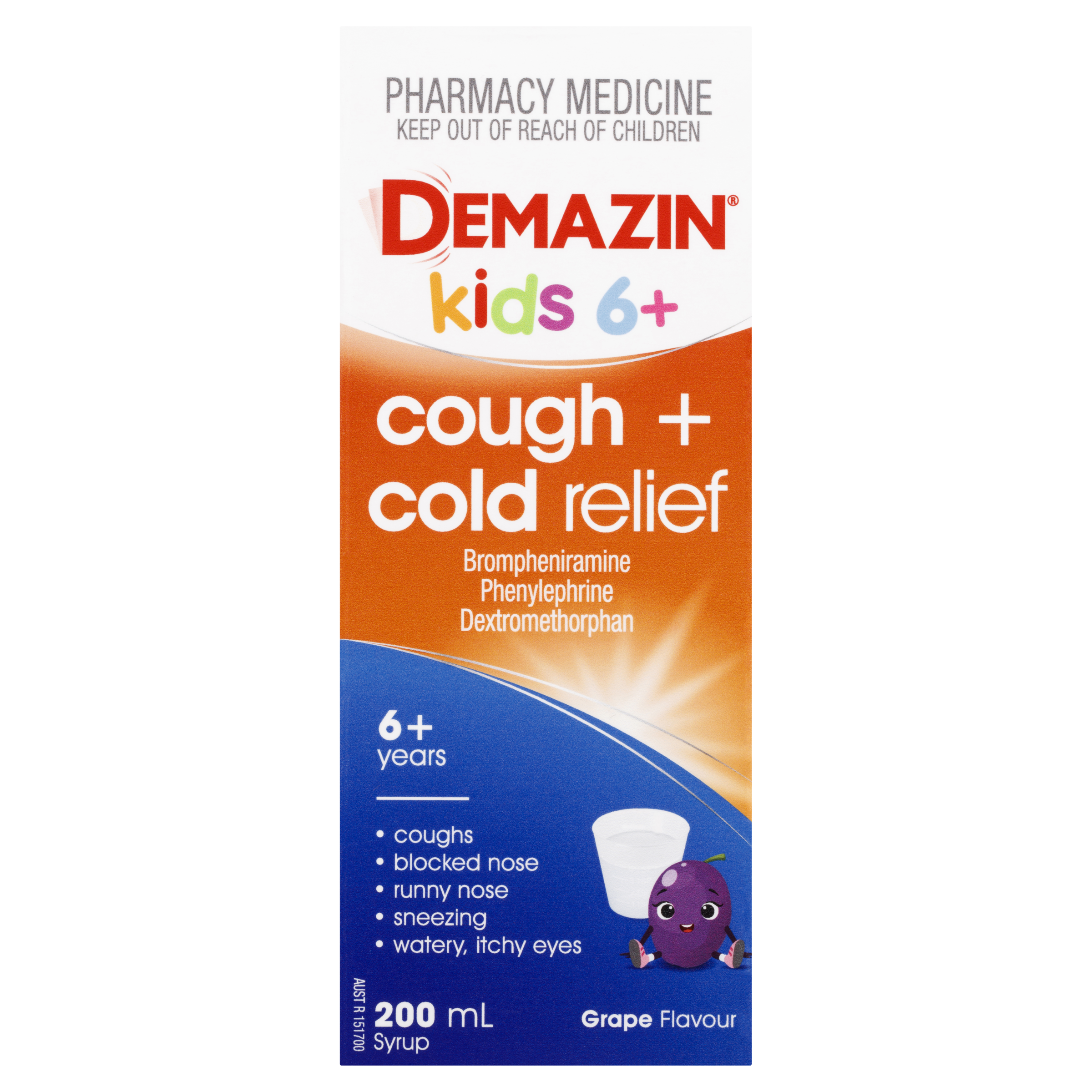 DEMAZIN COUGH & COLD RELIEF COLOUR FREE 200ML - Image 2