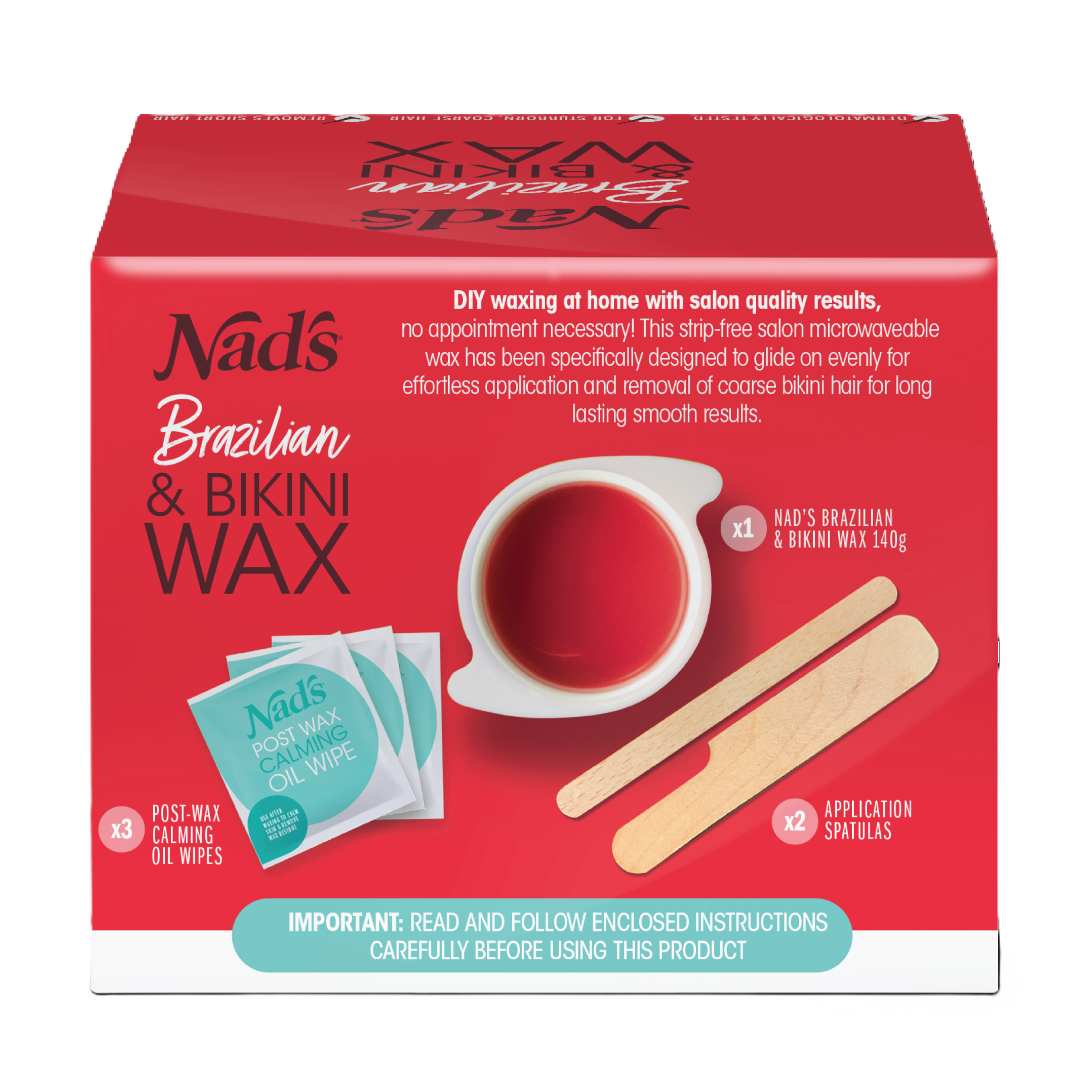 NADS WAX BRAZILIAN & BIKINI KIT 140G - Image 2