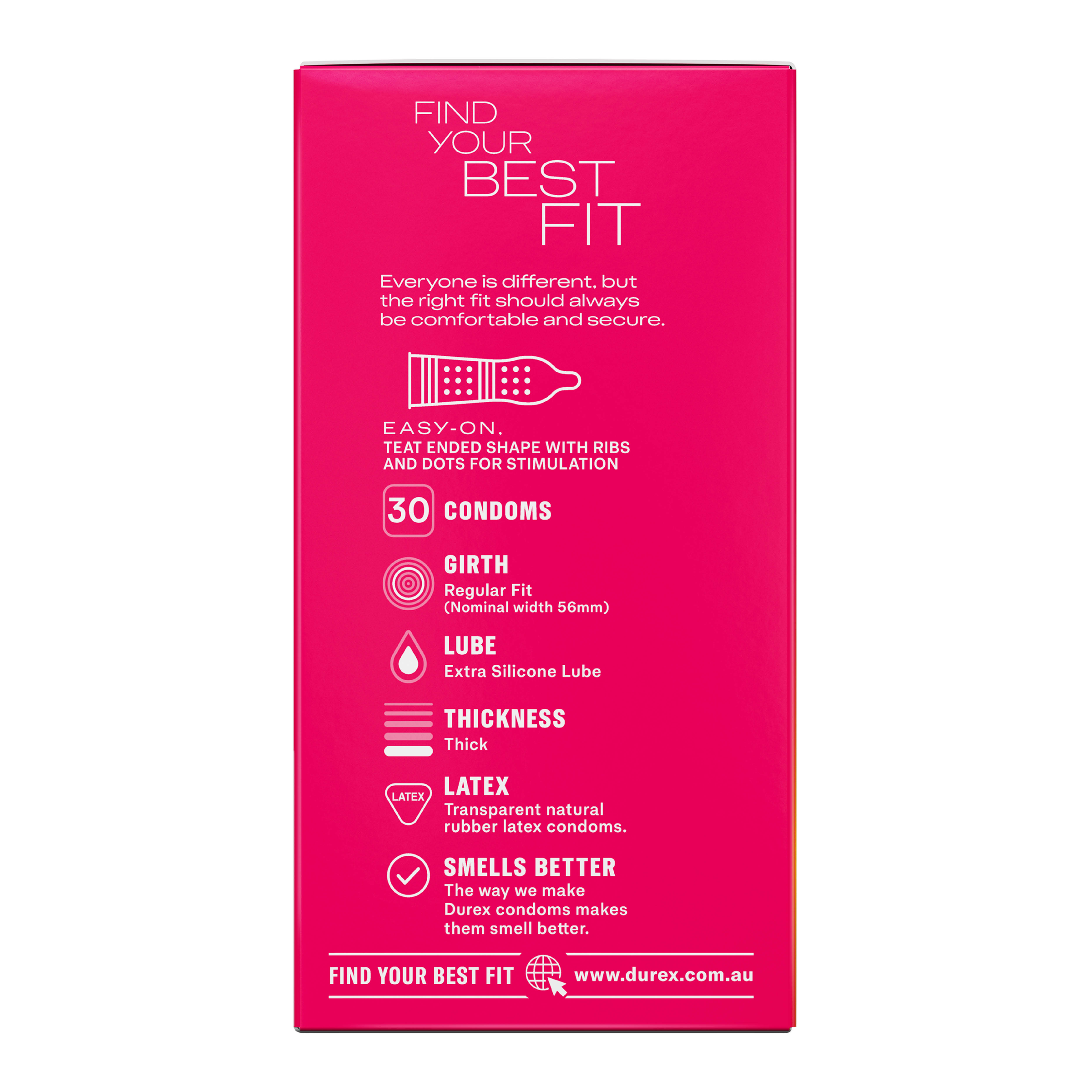 DUREX PLEASURE ME CONDOMS 30 PACK - Image 3