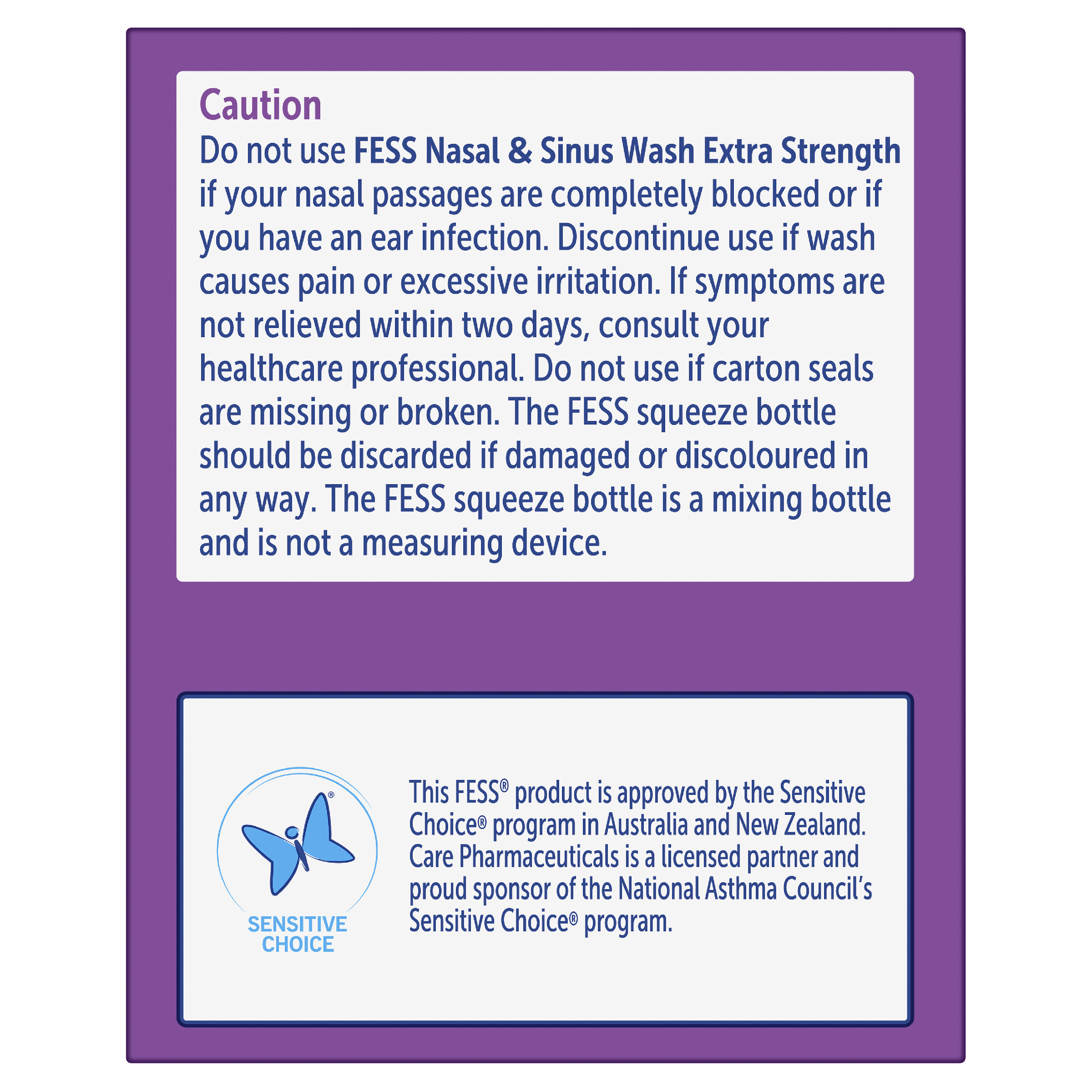 FESS NASAL & SINUS WASH EXTRA STRENGTH REFILL SACHET 24 - Image 4