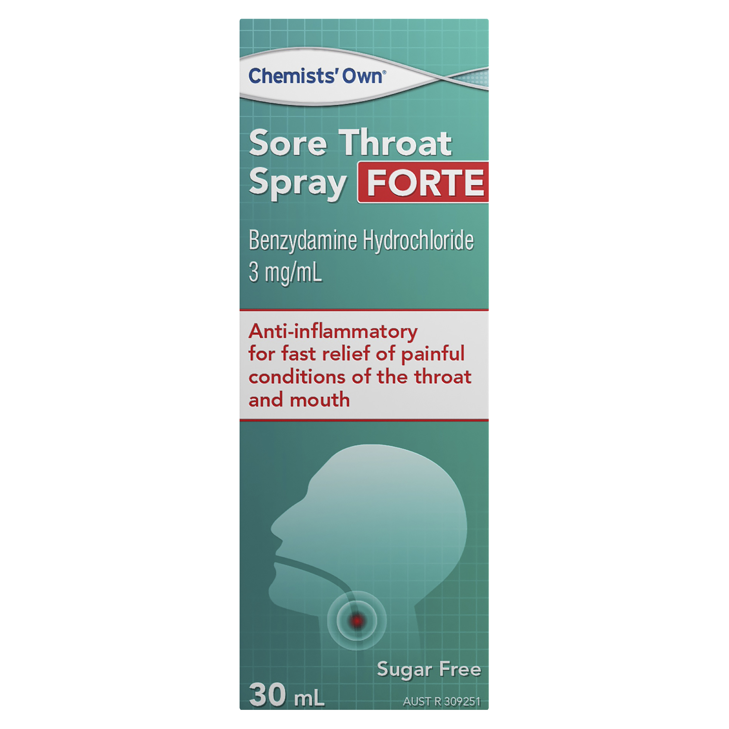CHEMISTS OWN SORE THROAT SPRAY FORTE 30ML - Image 2