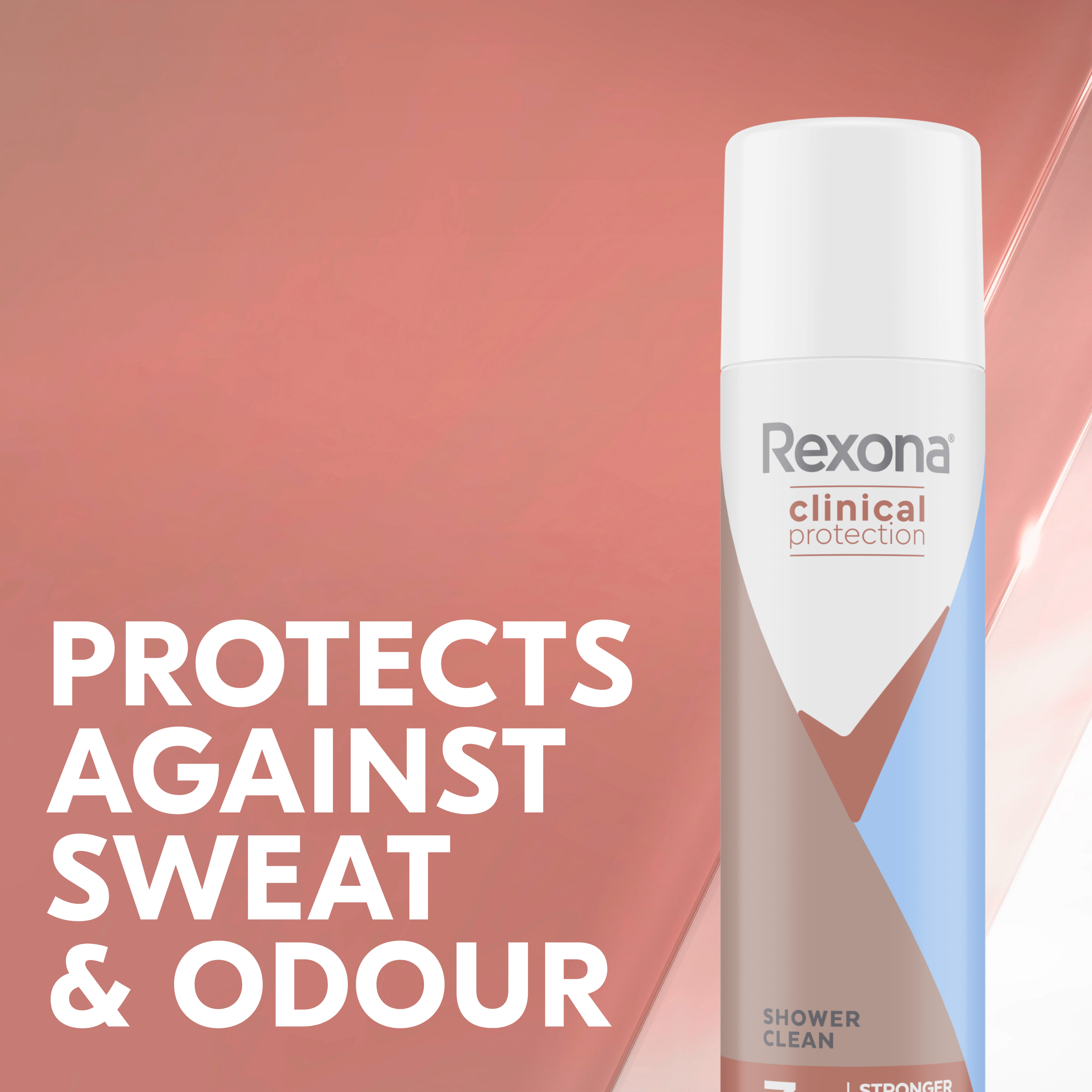 REXONA WOMEN CLINICAL ANTIPERSPIRANT SHOWER CLEAN 96HR 180ML - Image 4