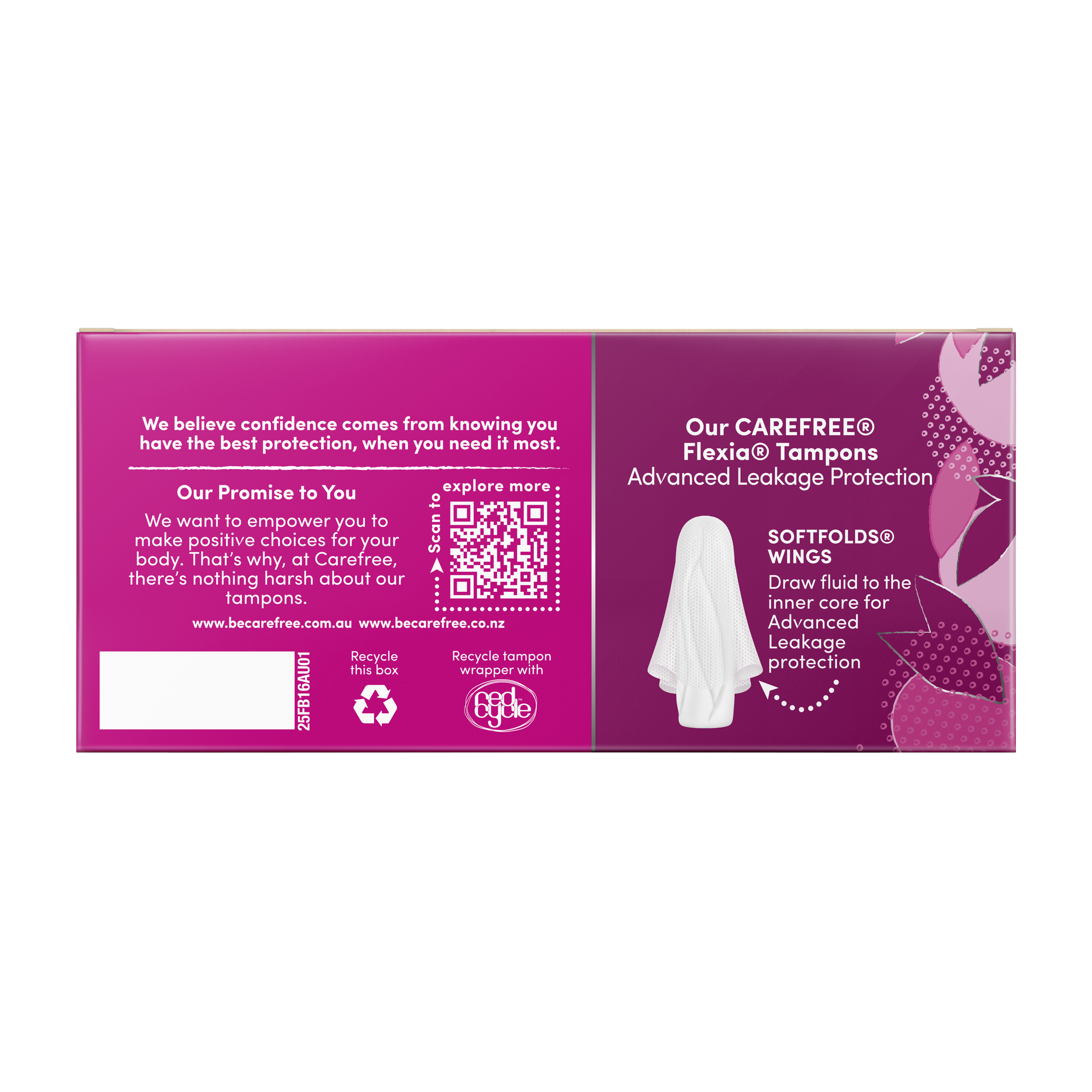 CAREFREE TAMPONS 3D REGULAR FLEXIA 16 PACK - Image 4