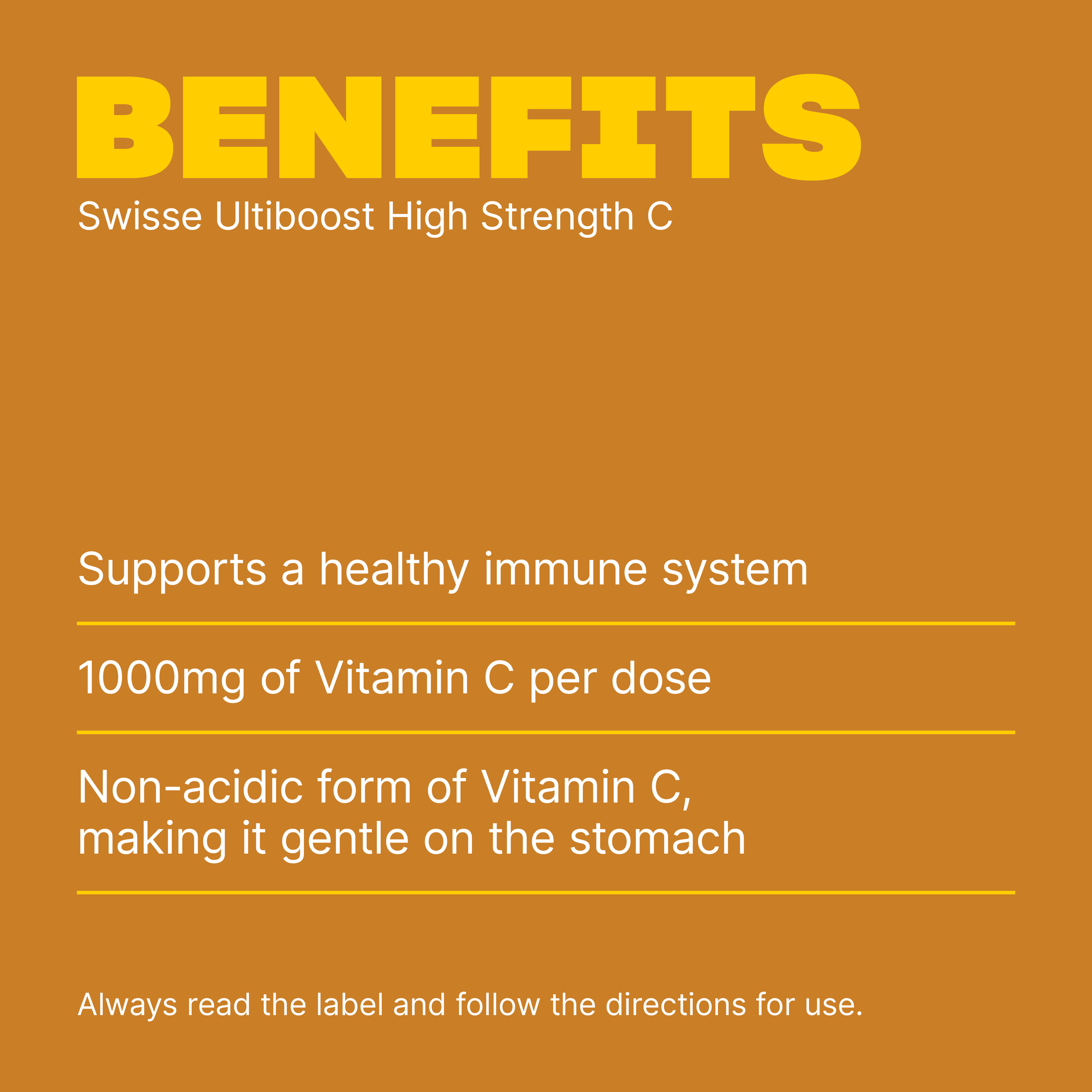 SWISSE ULTIBOOST HIGH STRENGTH VITAMIN C 150 TABLETS - Image 3