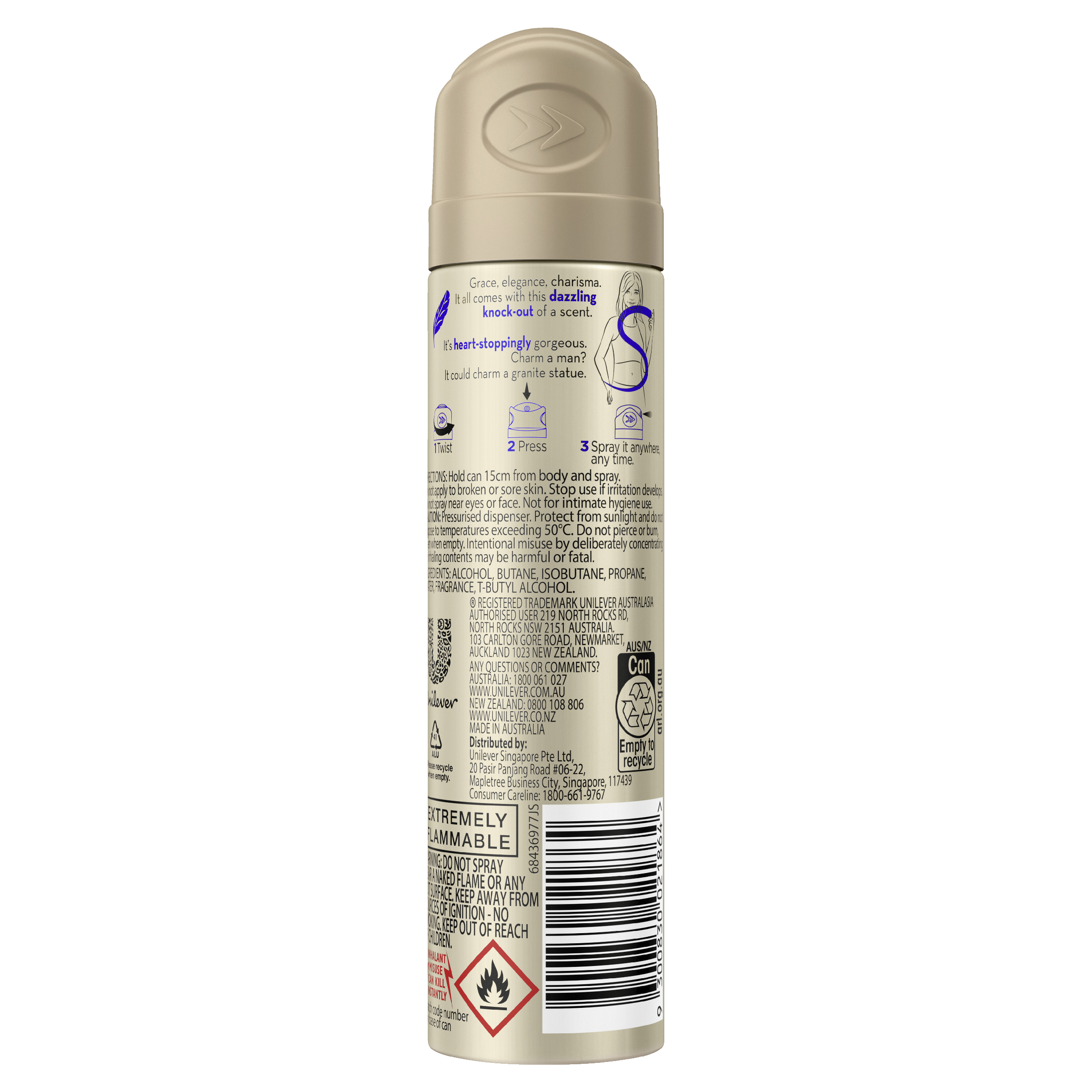IMPULSE WOMEN BODY SPRAY GLAMOUR 75ML - Image 2