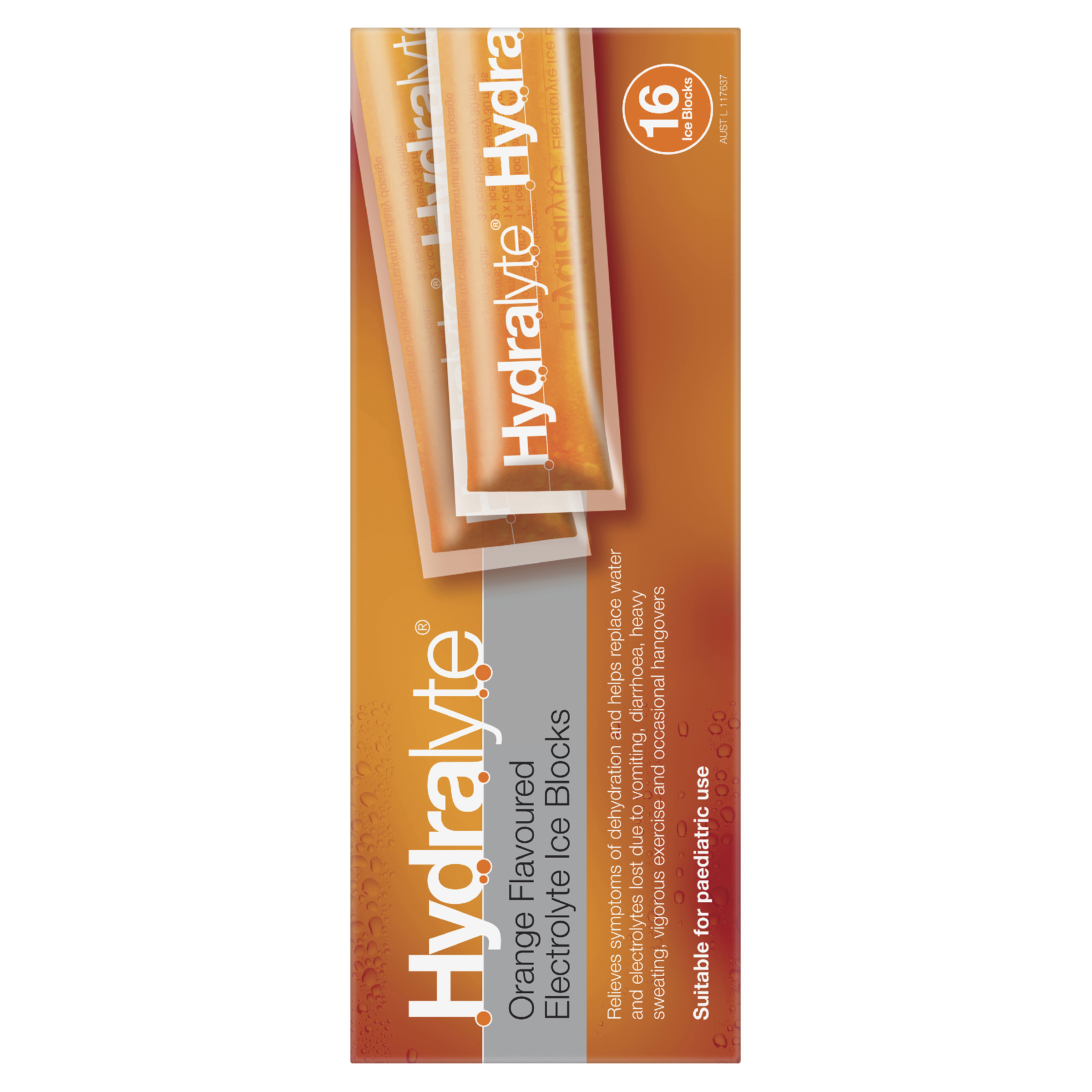 HYDRALYTE ICE BLOCKS ORANGE 16 PACK - Image 4