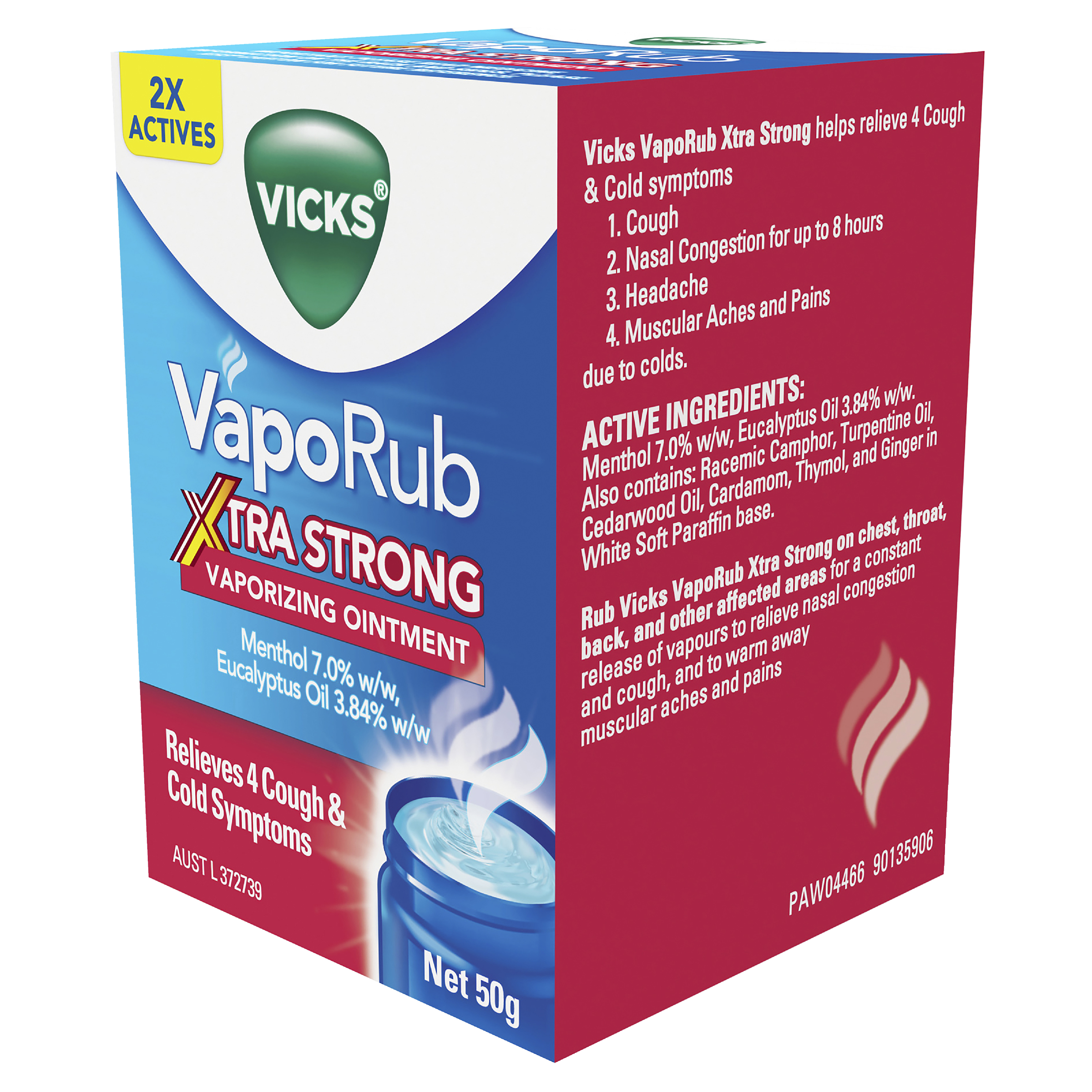 VICKS VAPORUB XTRA STRONG OINTMENT 50G - Image 3