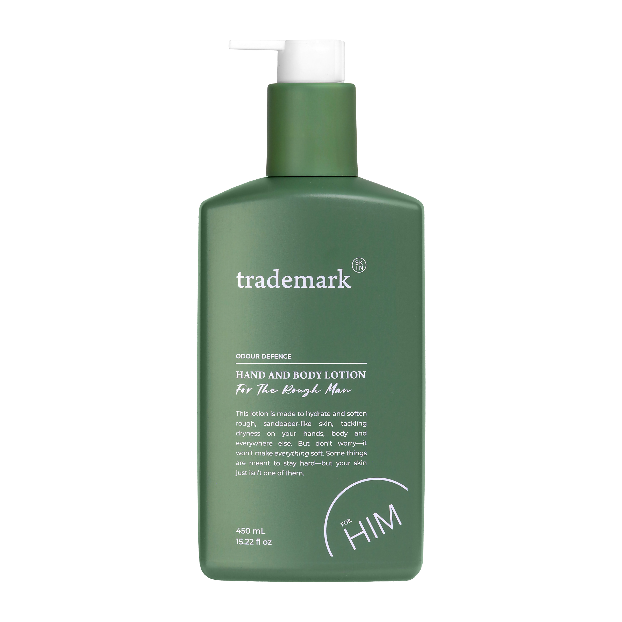 TRADEMARK SKIN HIM HAND AND BODY LOTION 450ML - Image 2