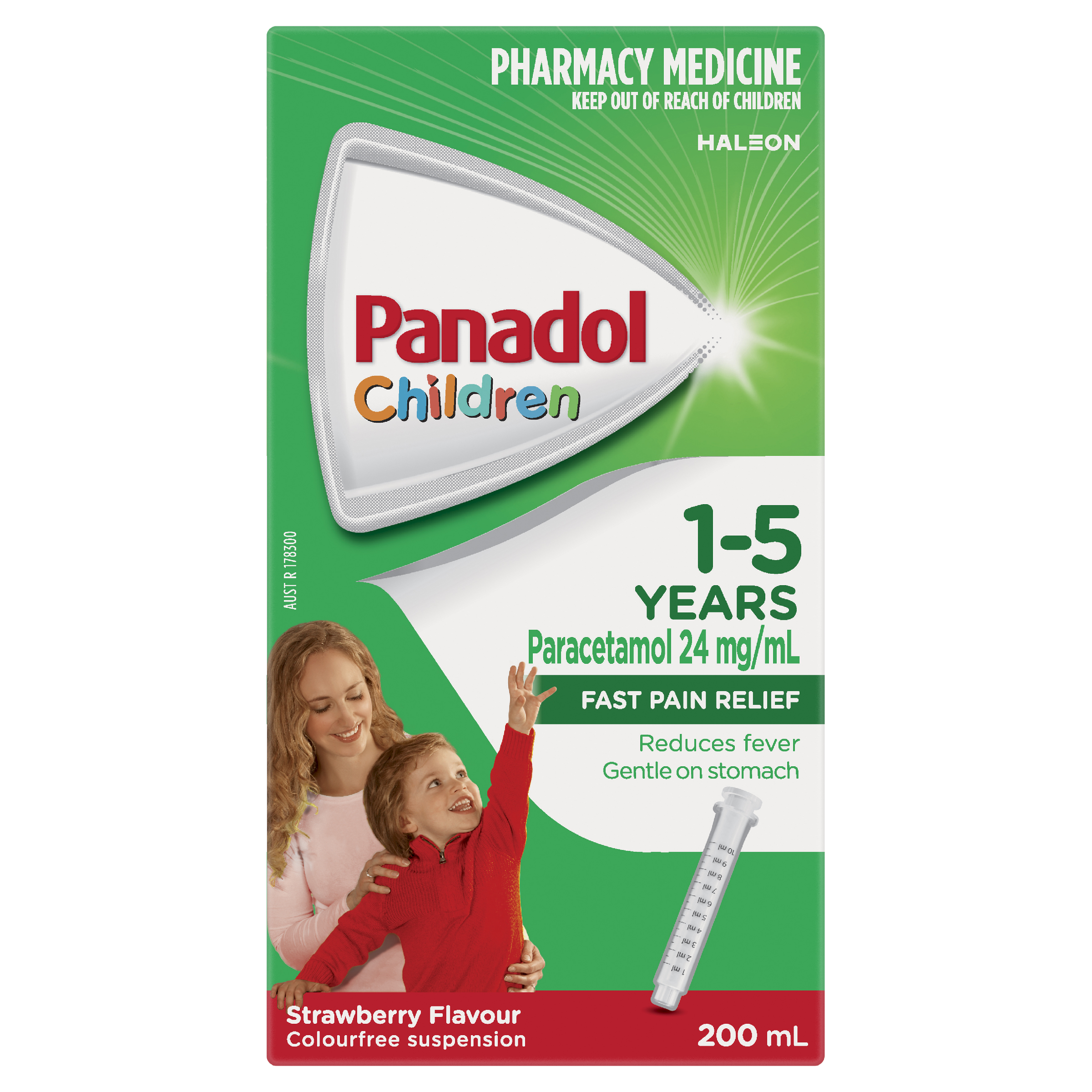 PANADOL CHILDREN 1 YEARS - 5 YEARS STRAWBERRY SUSPENSION 200ML - Image 2