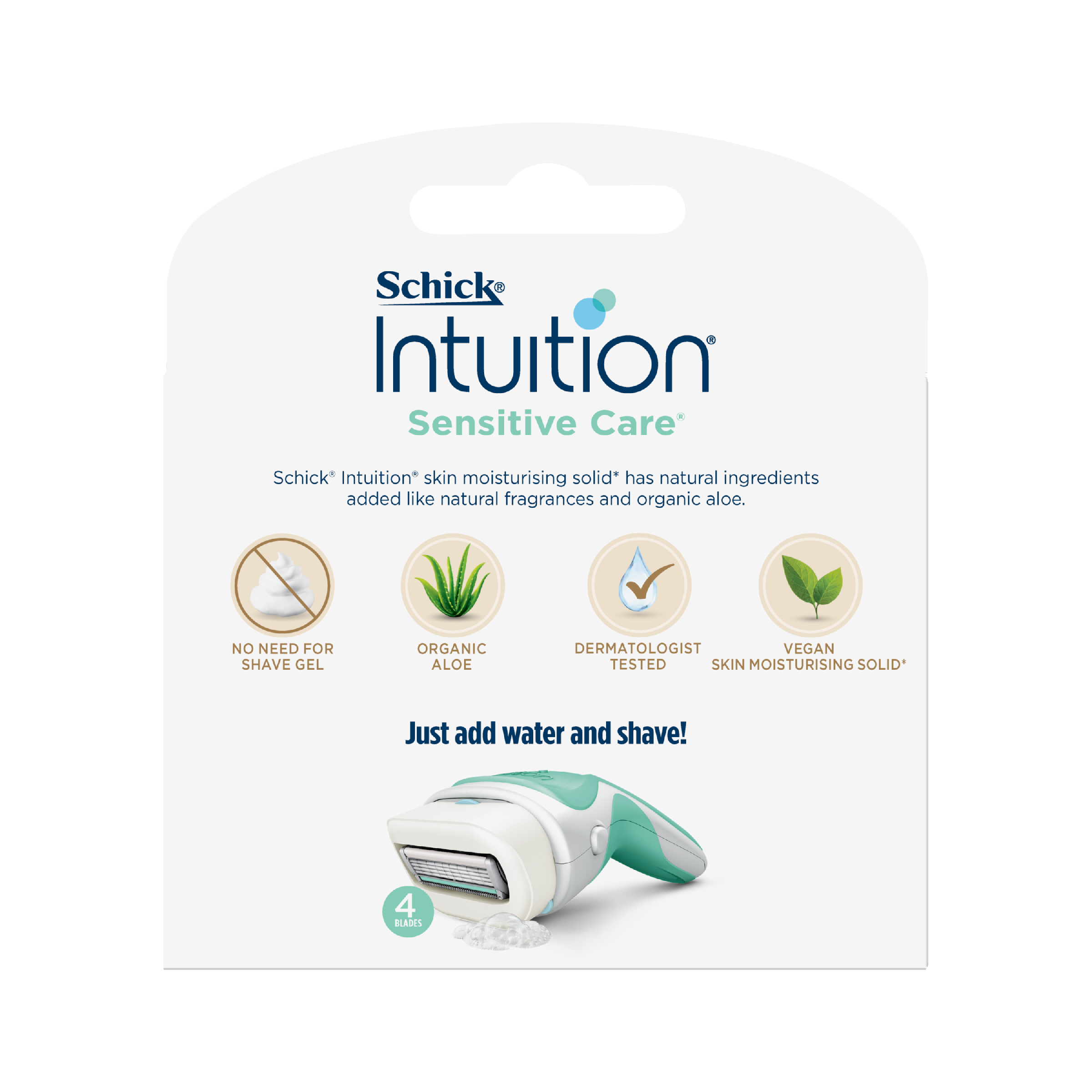 SCHICK INTUITION SENSITIVE CARE REFILL BLADES 3 PACK - Image 2