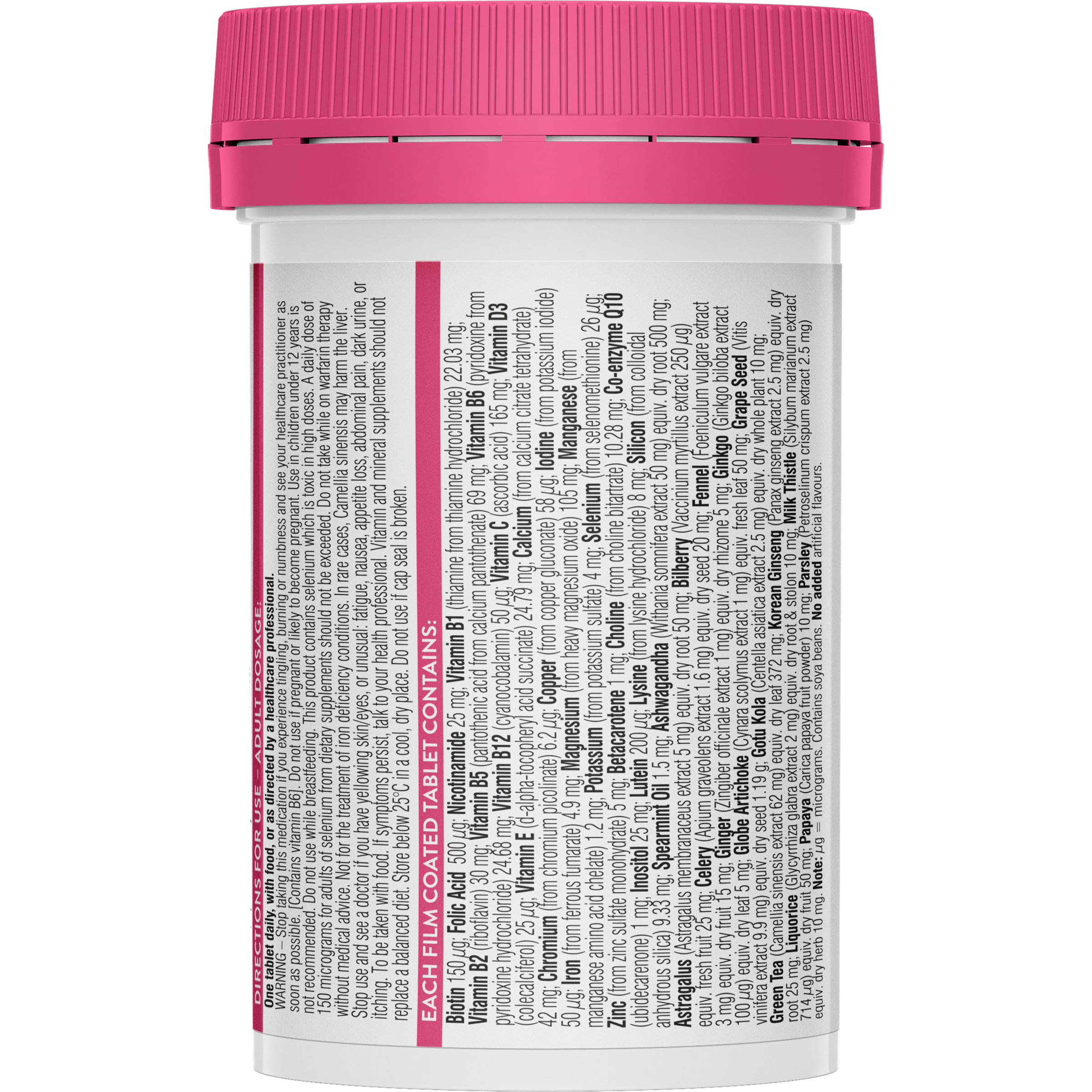 SWISSE ULTIVITE WOMENS MULTIVITAMIN TABLETS 60 - Image 2
