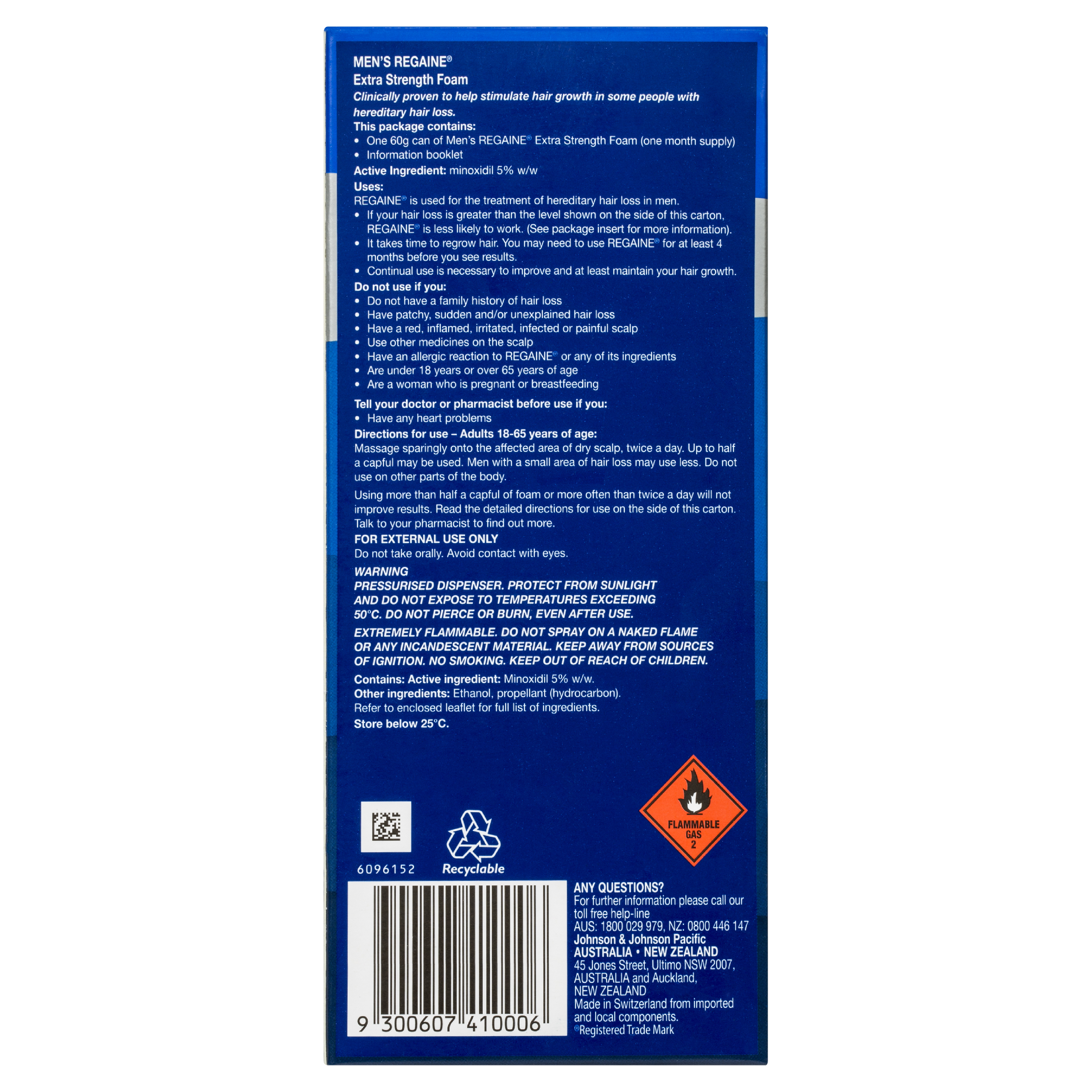 REGAINE MENS EXTRA STRENGTH TREATMENT FOAM 5% 60G - Image 4