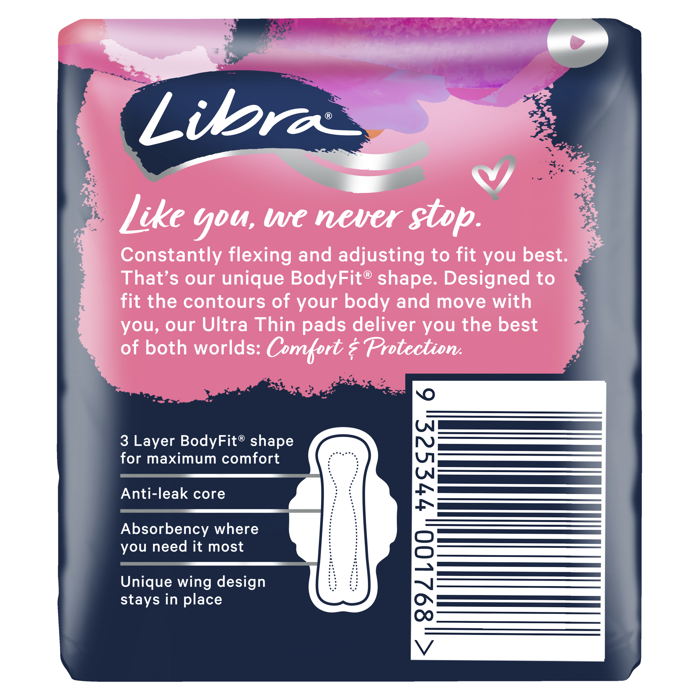 LIBRA PADS ULTRA THIN SUPER WINGS 12 PACK - Image 3