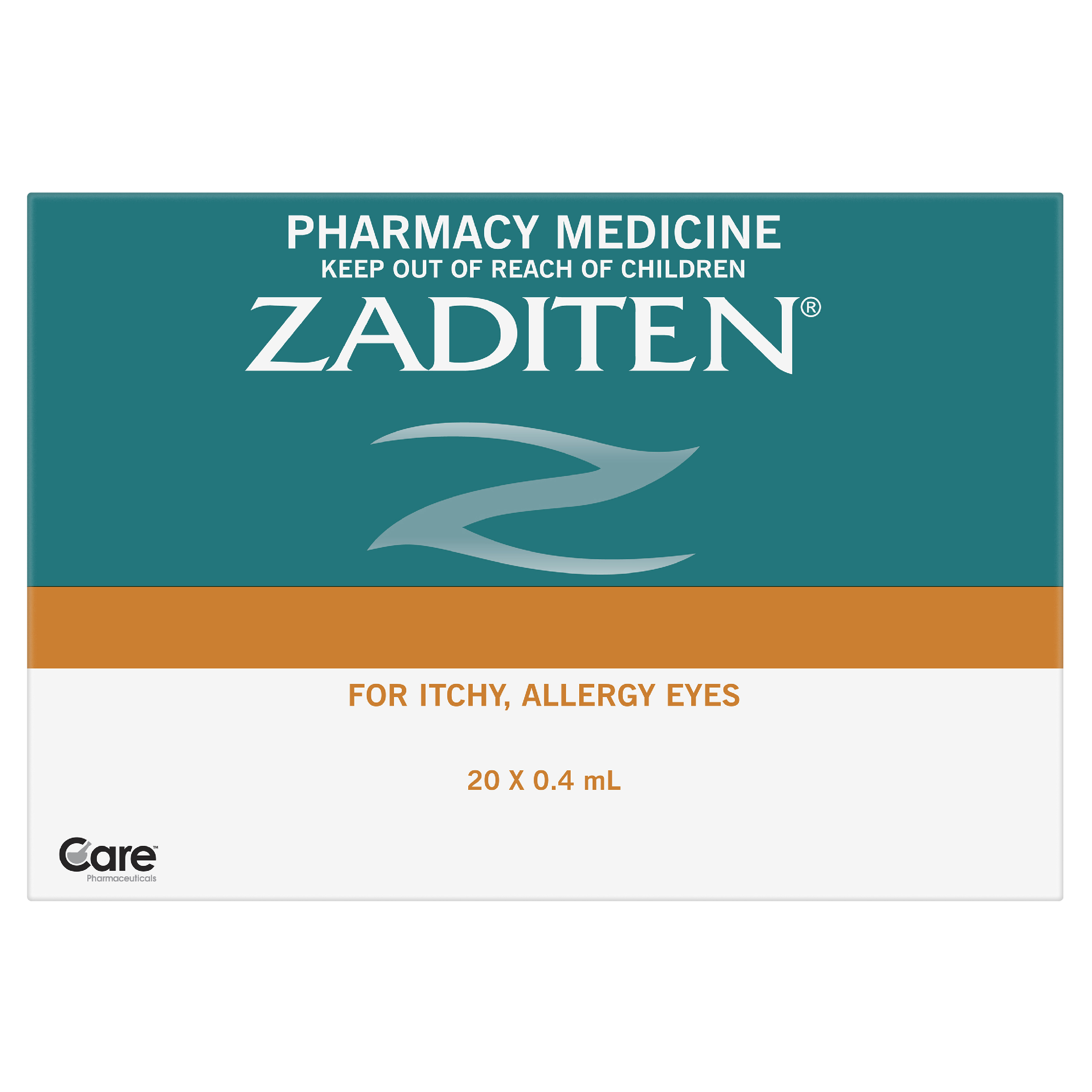ZADITEN PRESERVATIVE FREE ALLERGY EYE DROPS 0.4ML 20 PACK - Image 9