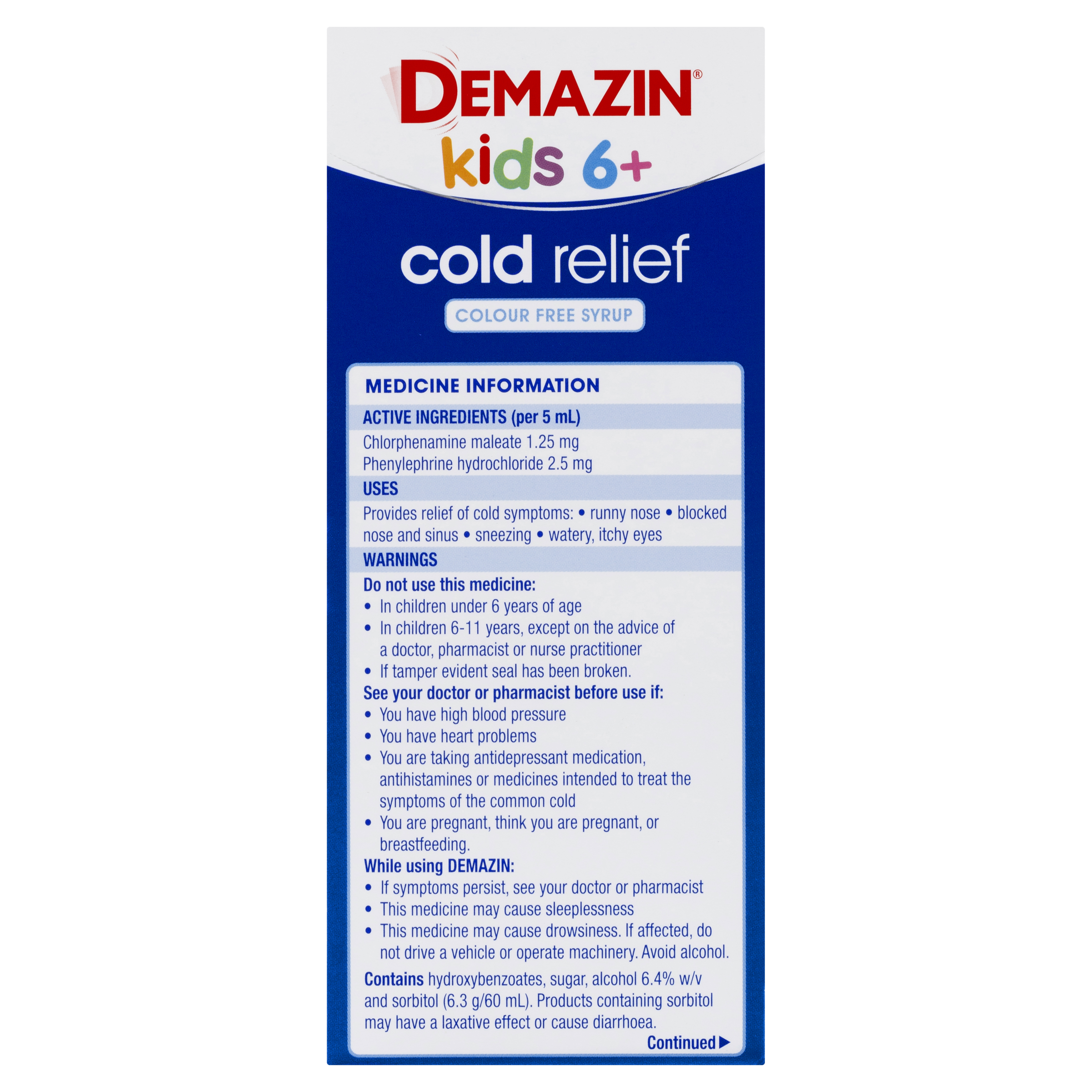DEMAZIN CLEAR SYRUP 200ML - Image 3