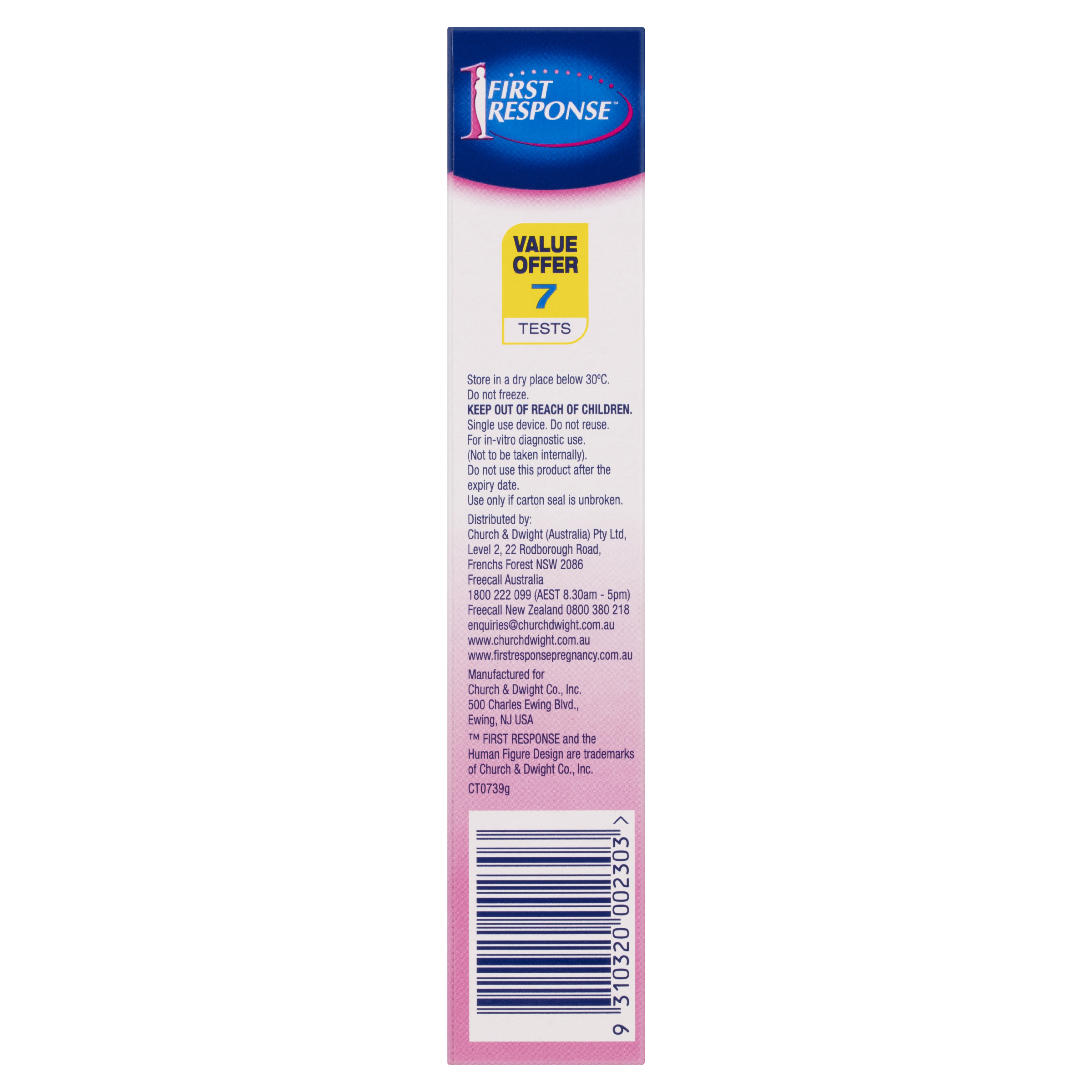 FIRST RESPONSE EARLY RESULT IN-STREAM PREGNANCY TEST 7 PACK - Image 3