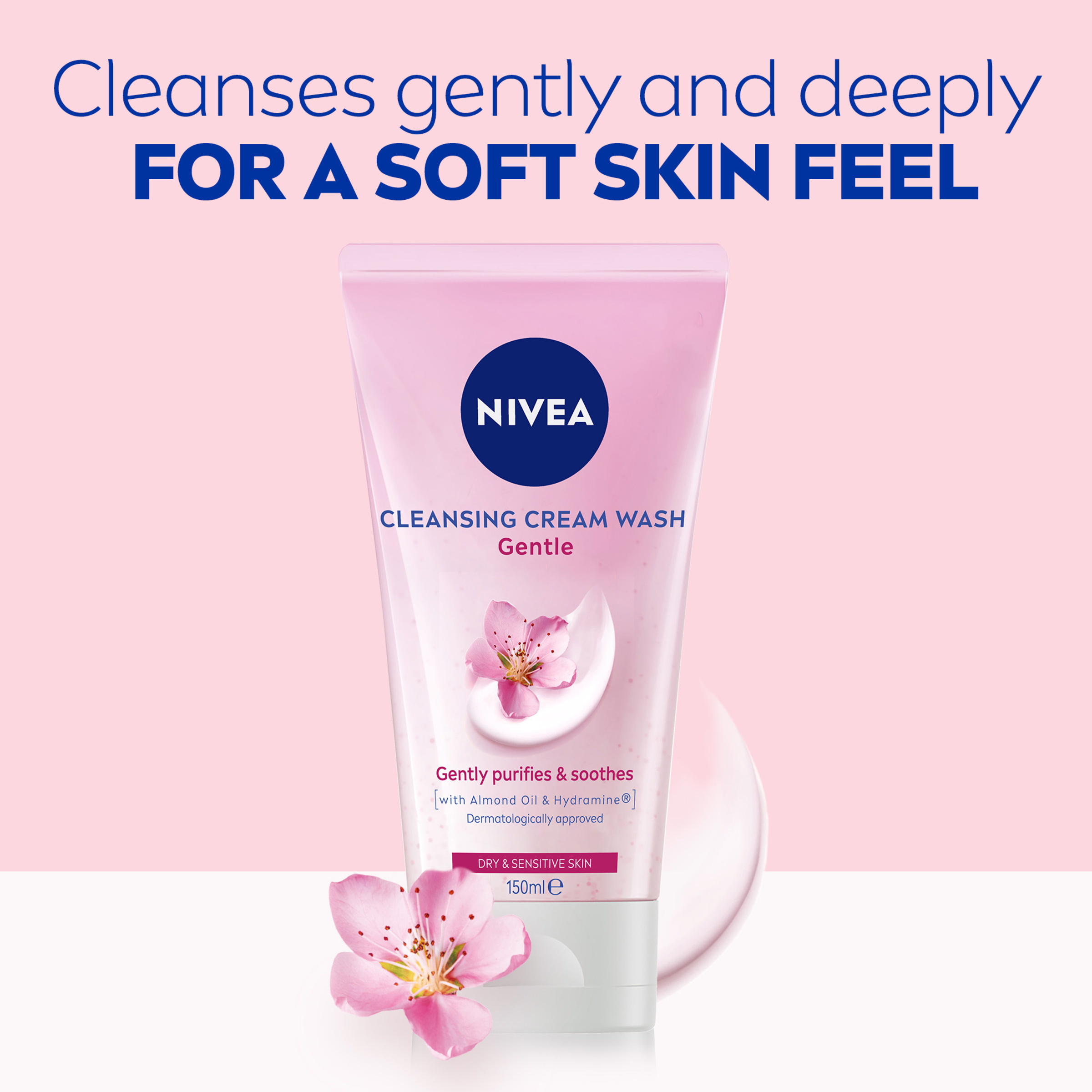 NIVEA DAILY ESSENTIALS GENTLE CREAM WASH 150ML - Image 5