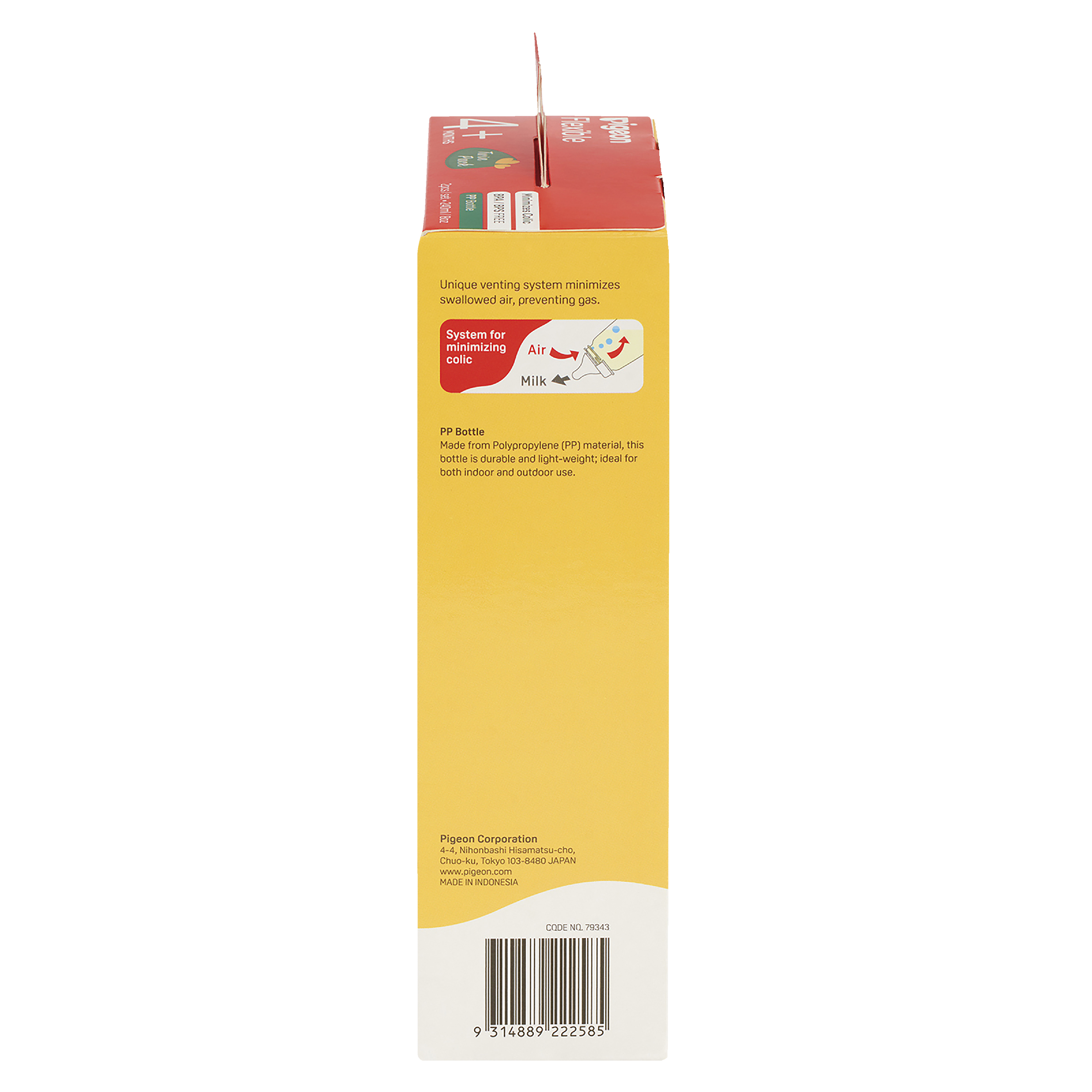 PIGEON BOTTLE SLIM NECK PERISTALTIC PP 240ML 2 PACK - Image 6