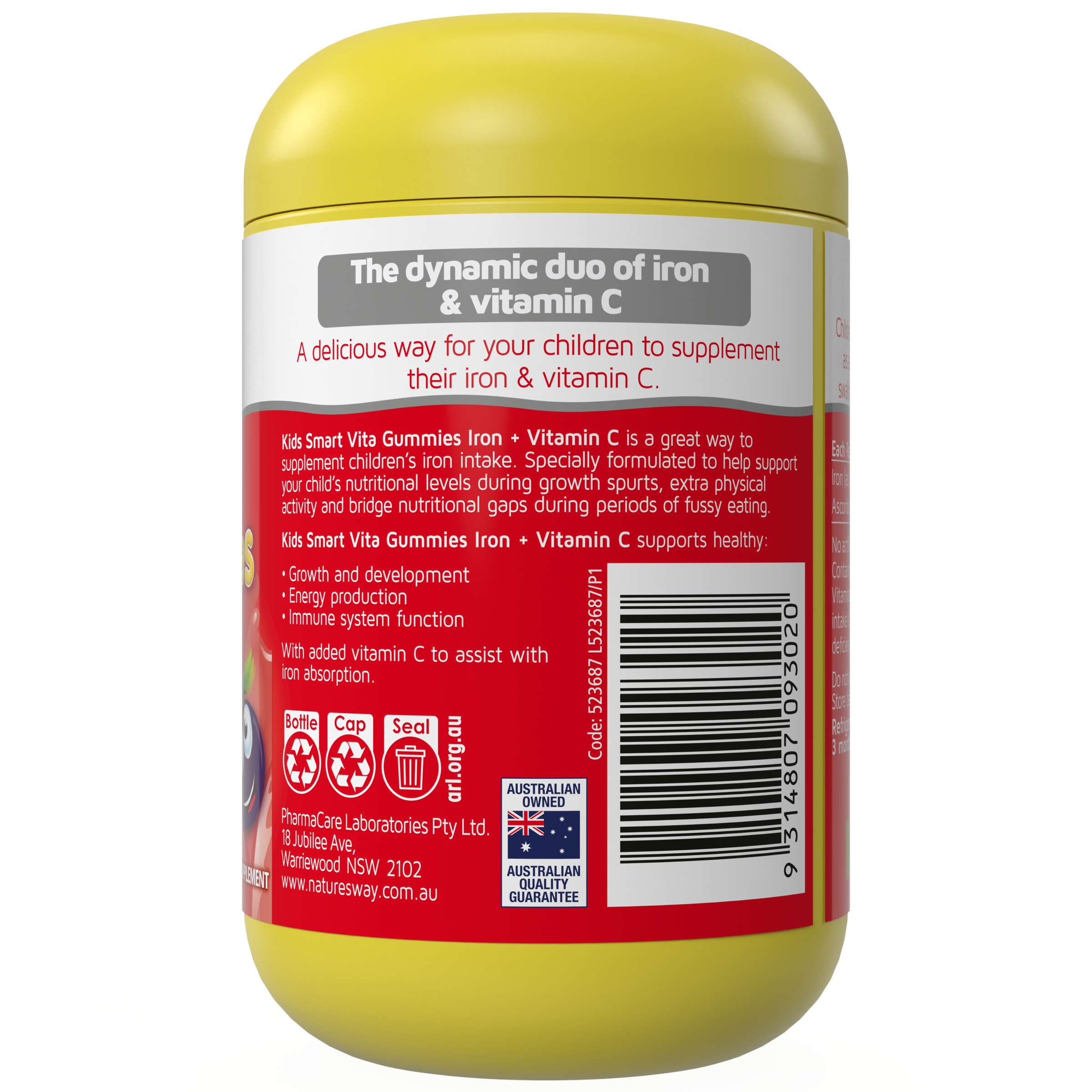 NATURES WAY KID SMART VITA GUMMIES IRON + VITAMIN 120 PASTILLES - Image 2