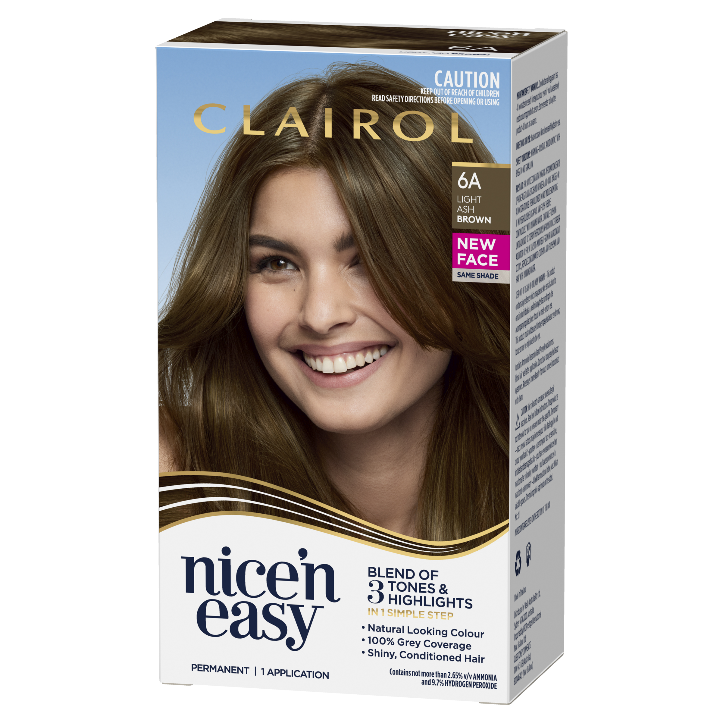 CLAIROL NICE N EASY 6A LIGHT ASH BROWN - Image 8