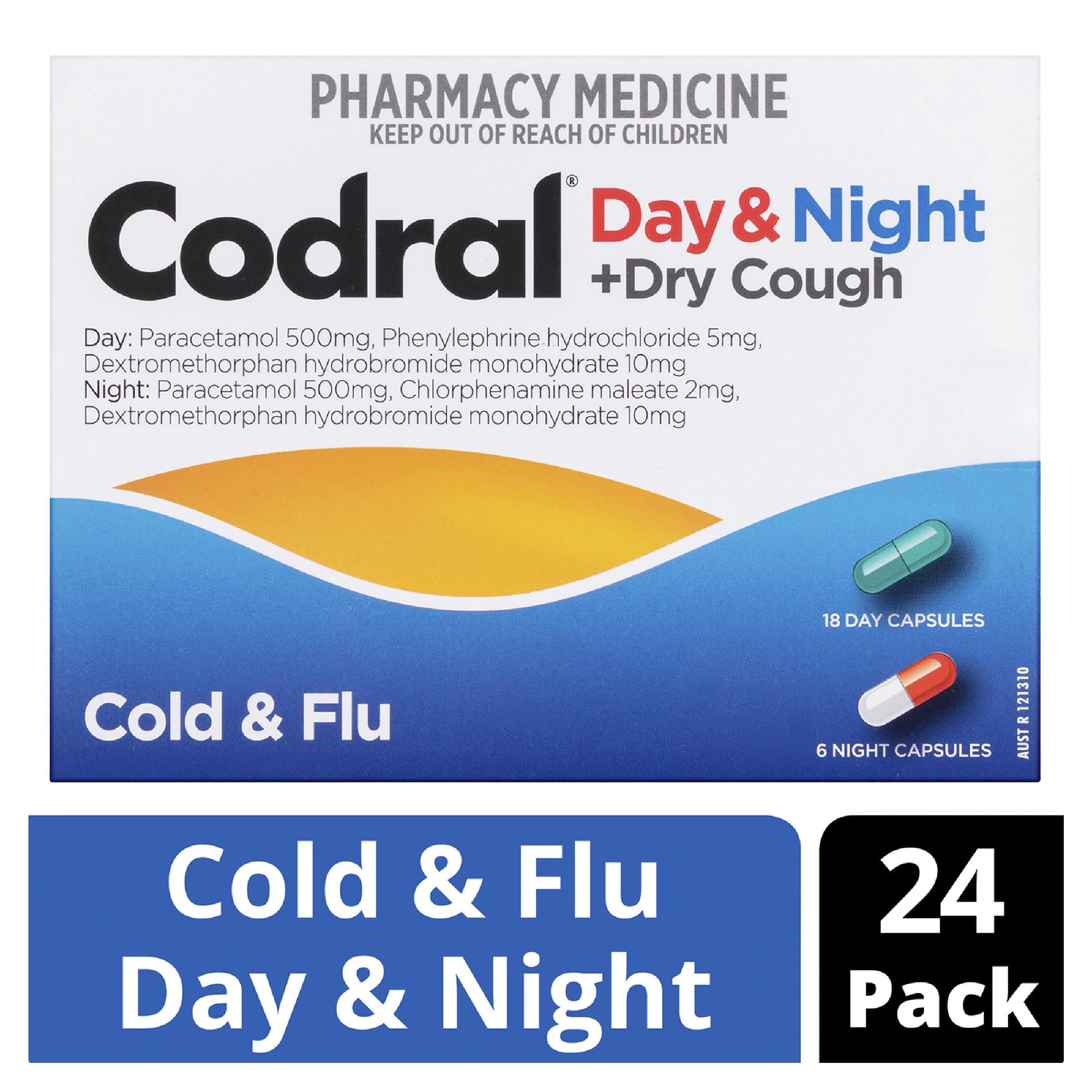 CODRAL COLD & FLU + COUGH PE 24 CAPSULES - Image 5