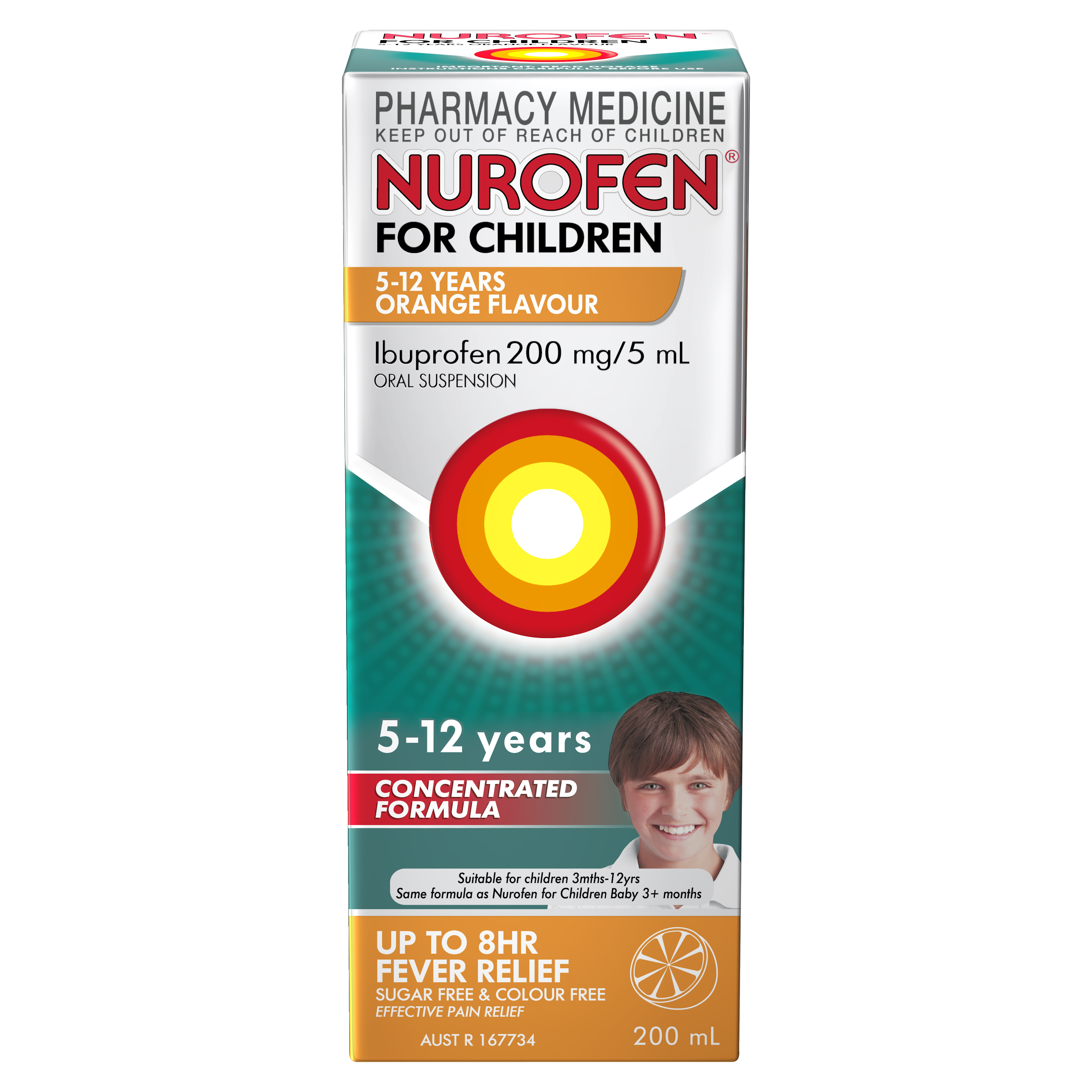 NUROFEN FOR CHILDREN 5 YEARS - 12 YEARS ORANGE 200ML - Image 2