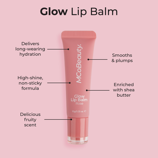 MCO BEAUTY GLOW LIP BALM ROSE 10G - Image 3