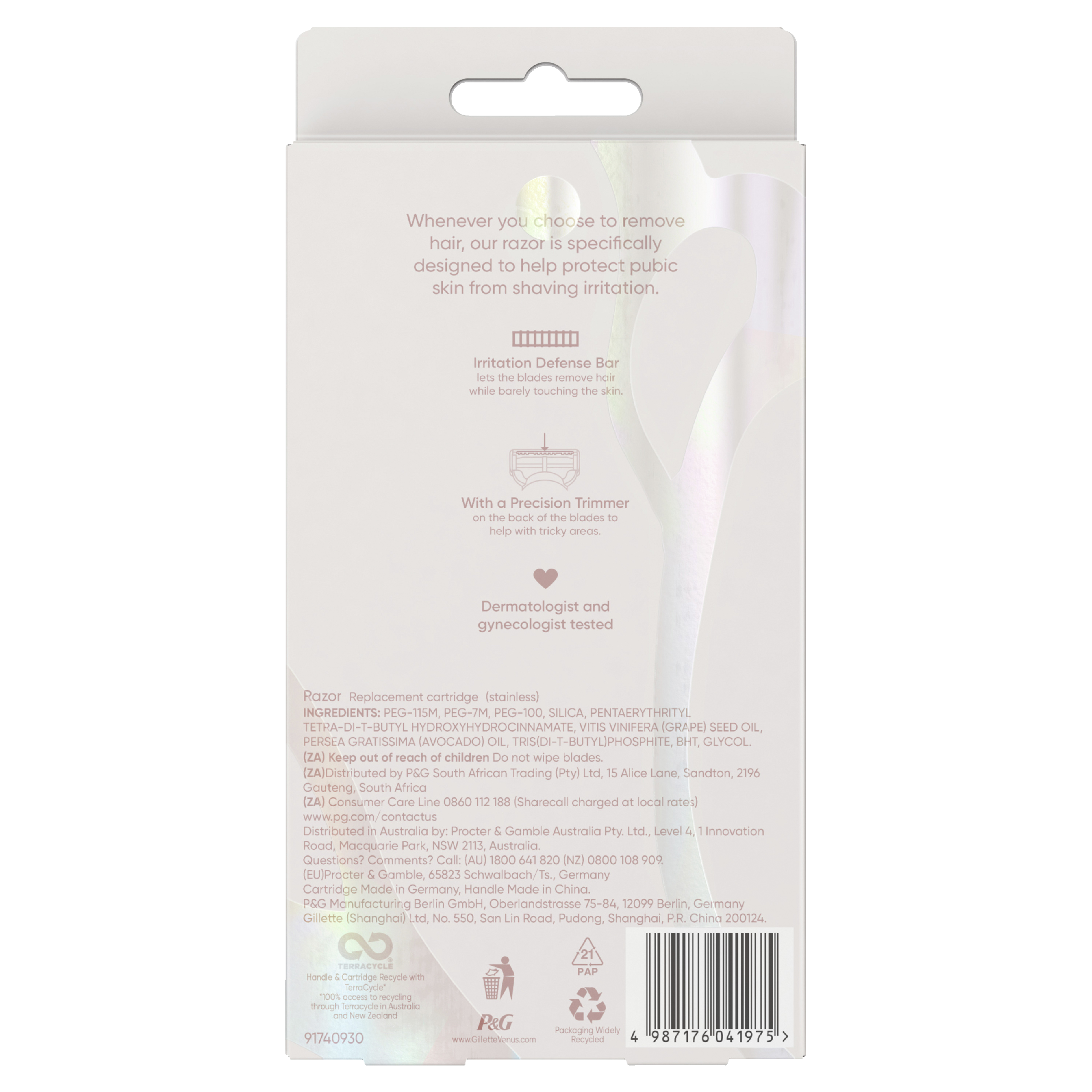 GILLETTE VENUS FOR PUBIC HAIR & SKIN RAZOR + 2 BLADES - Image 2