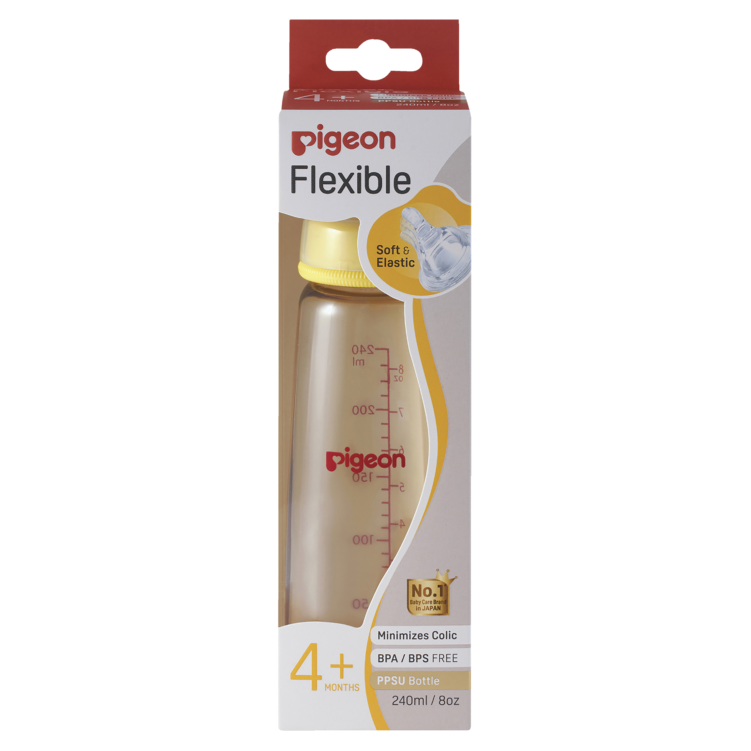 Pigeon Bottle Flexible Perist Plus Soft Neck Ppsu 240ml - Image 2