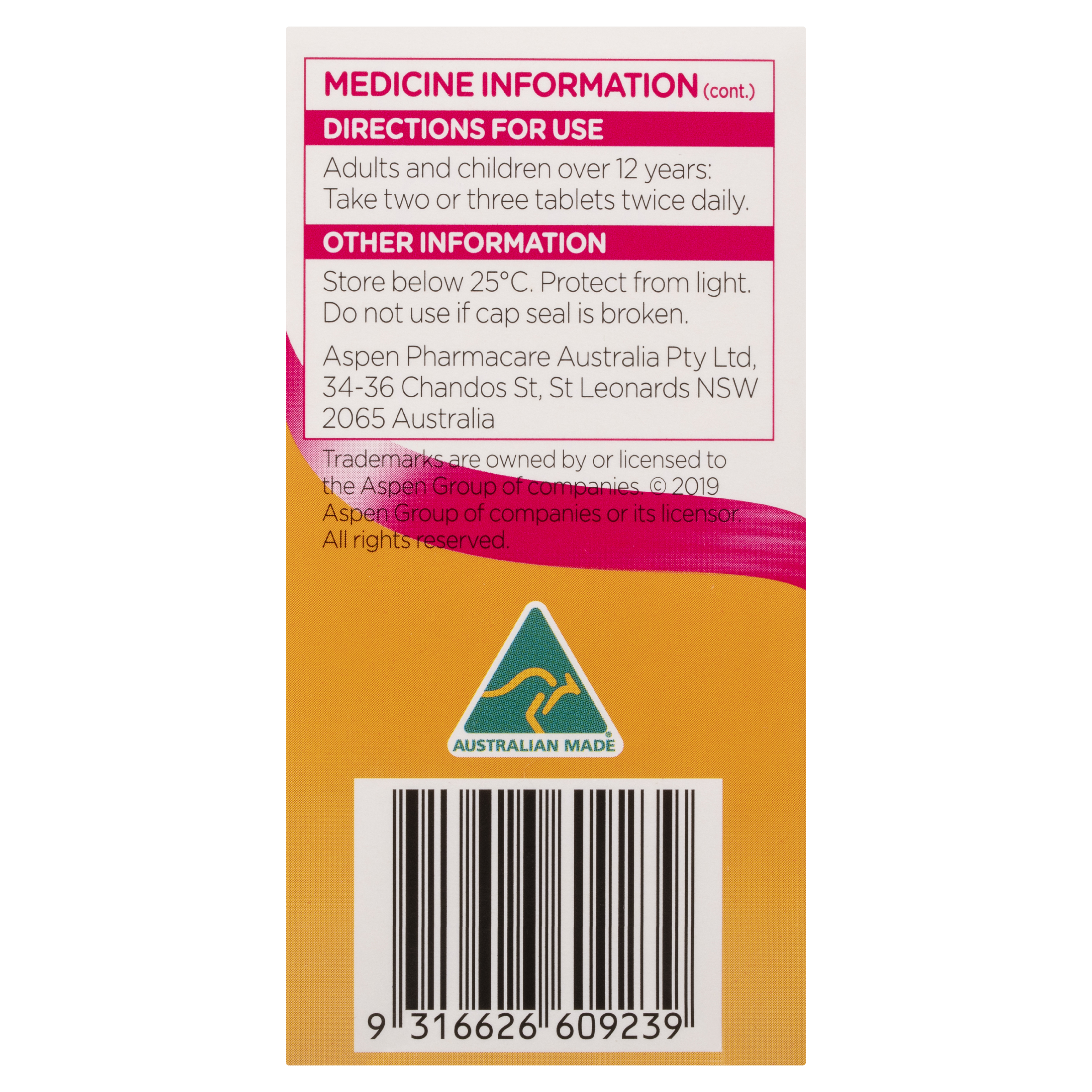 COLOXYL CONSTIPATION RELIEF 50MG 100 TABLETS - Image 4