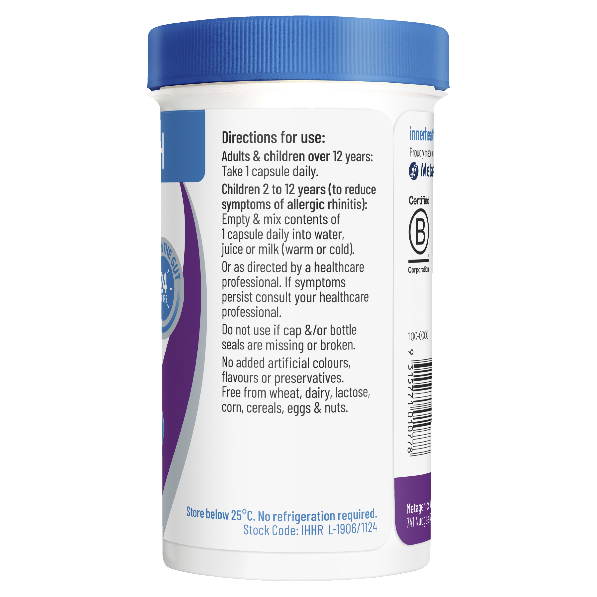 INNER HEALTH HAYFEVER RELIEF 40 CAPSULES - Image 2