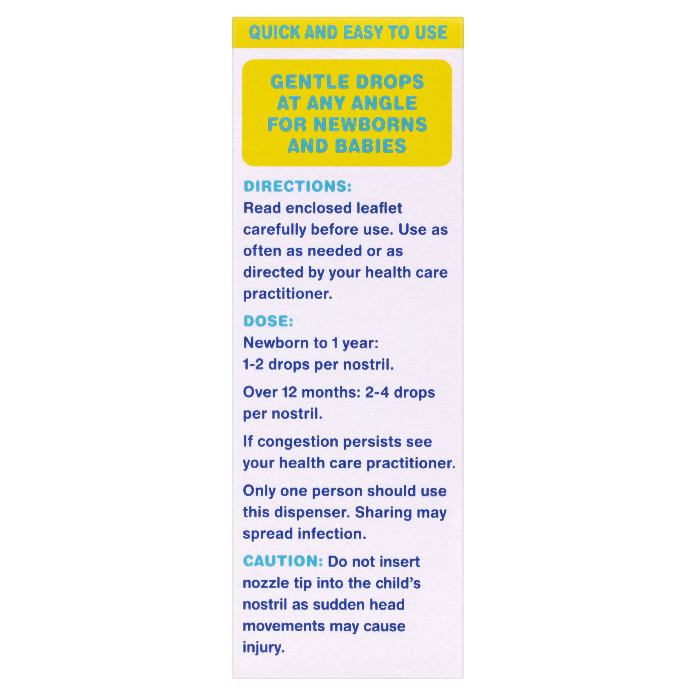 FLO BABY SALINE NASAL DROPS 15ML - Image 3