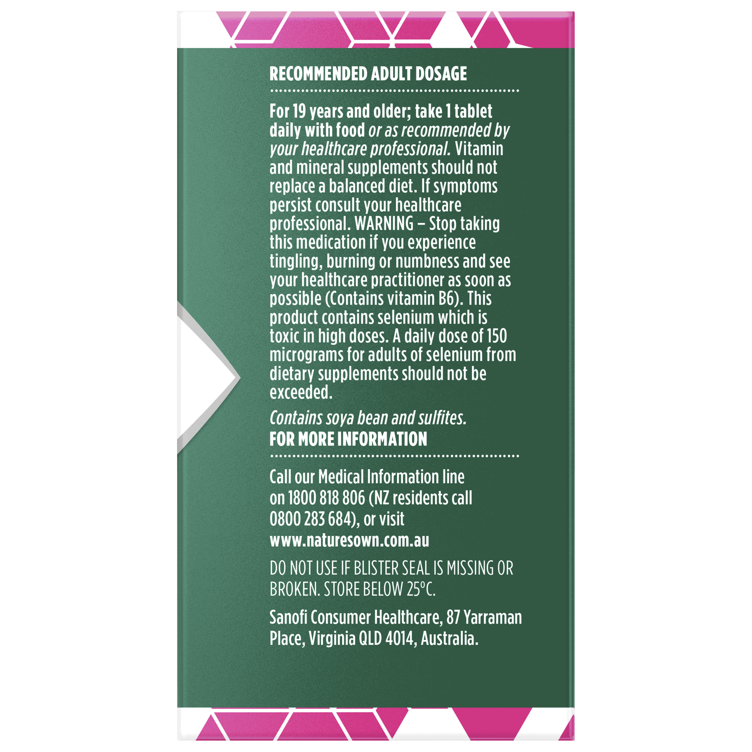 NATURES OWN WOMEN BODY FUEL MULTIVITAMINS 60 TABS - Image 3