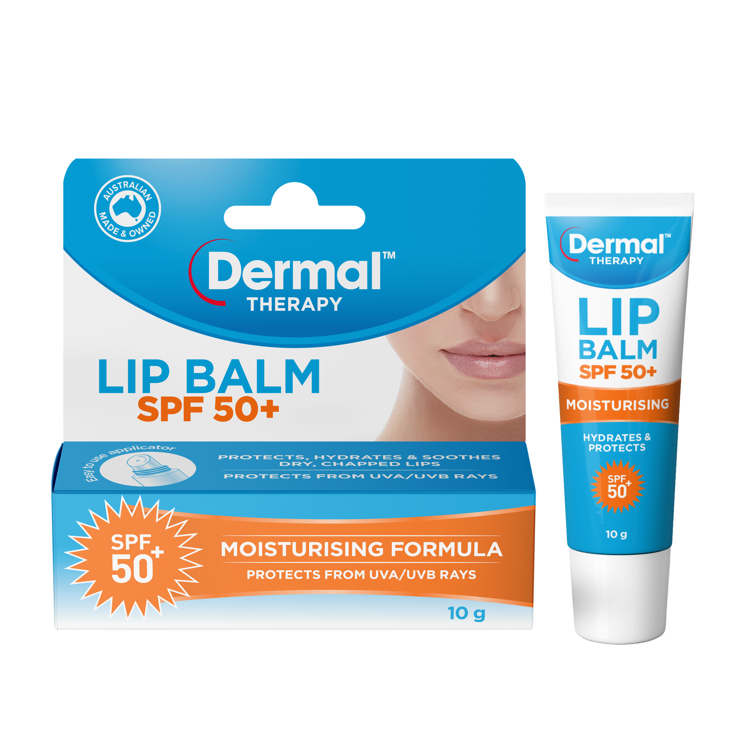 DERMAL THERAPY LIP BALM STICK MOISTURISING SPF50+ 10G - Image 4