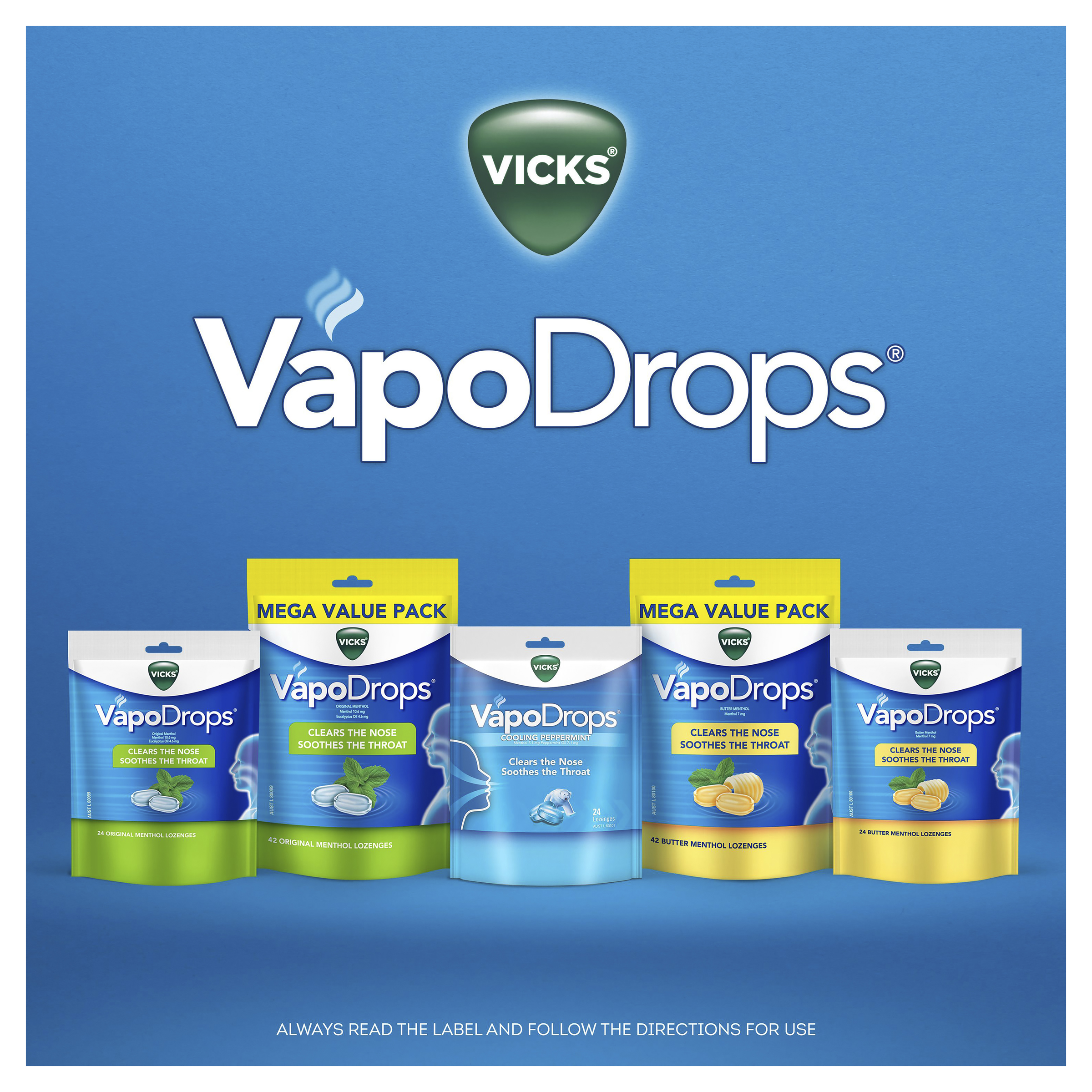 VICKS VAPODROPS BUTTER MENTHOL 24 PACK - Image 8
