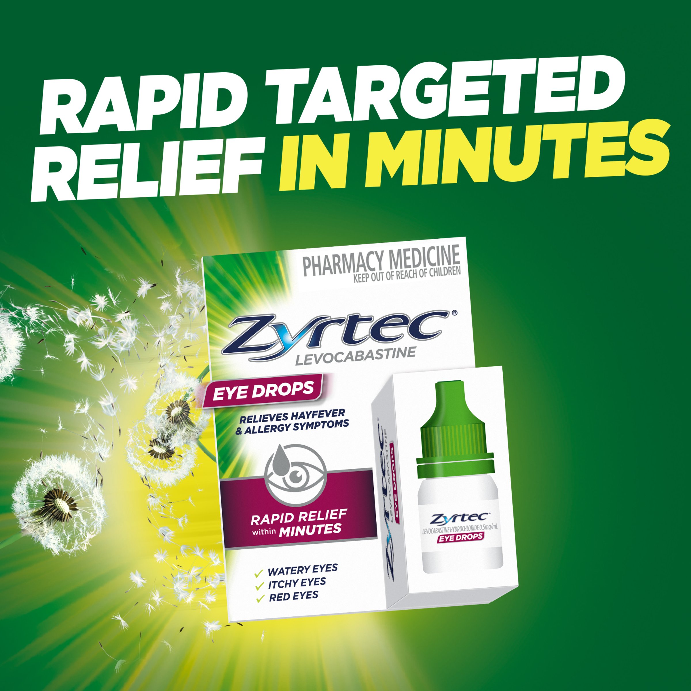 ZYRTEC ALLERGY EYE DROPS 4ML - Image 3