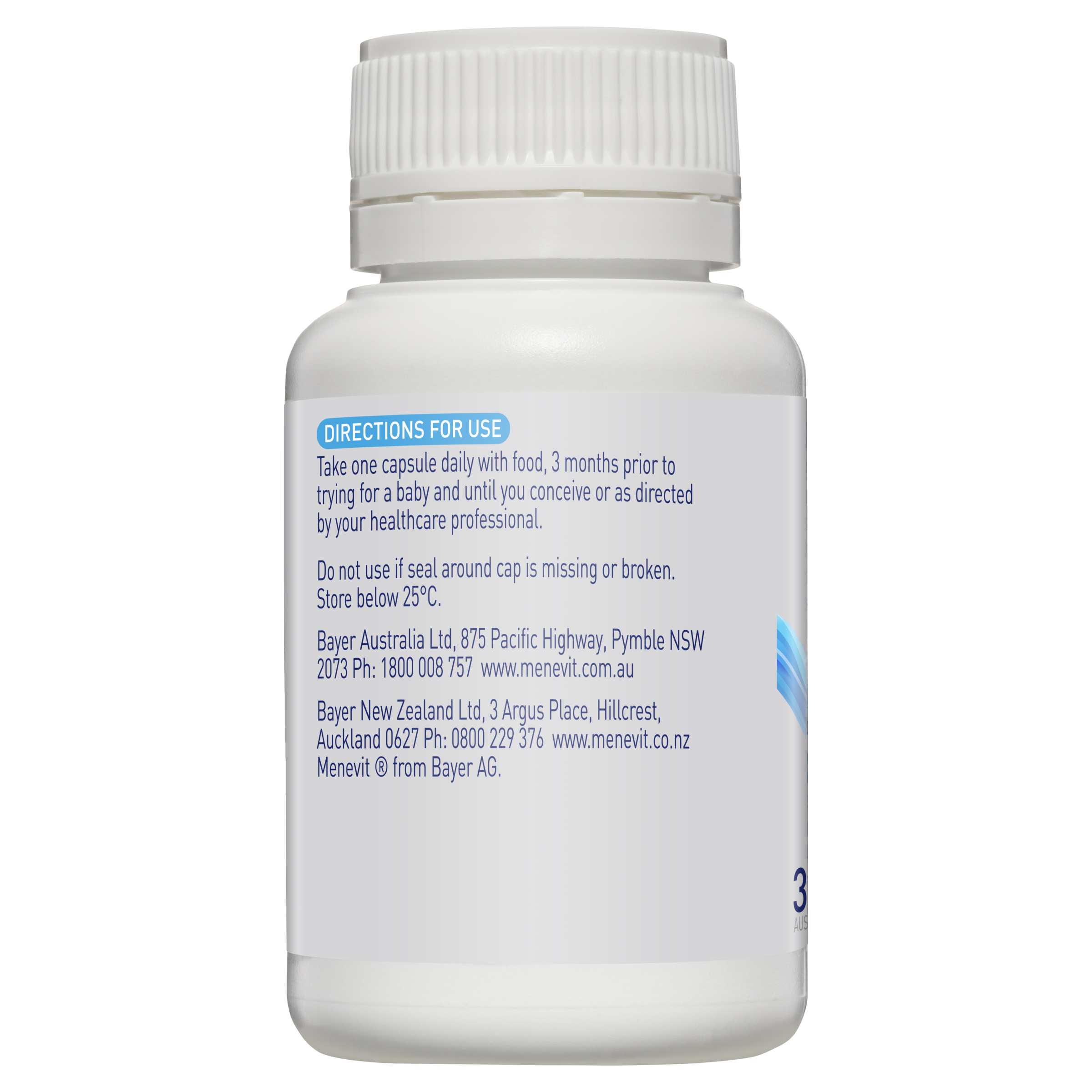 MENEVIT PRE-CONCEPTION SPERM HEALTH 30 CAPSULES - Image 8
