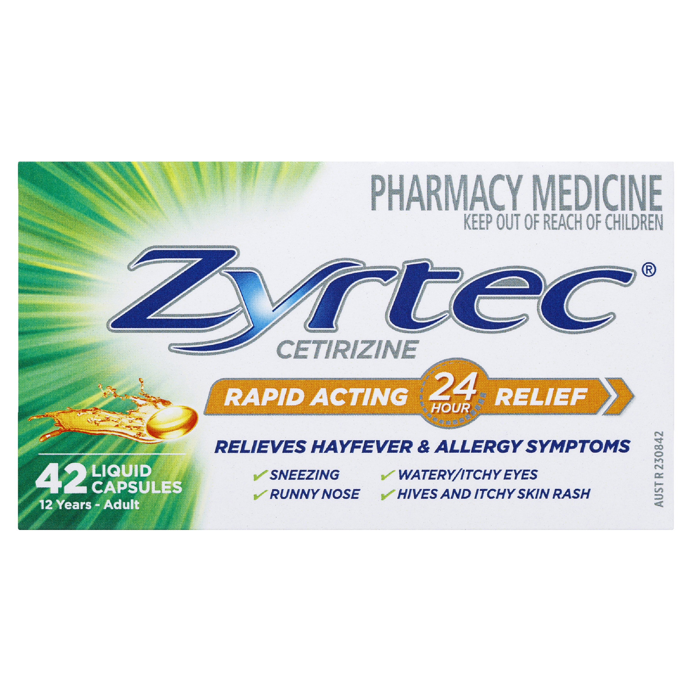 ZYRTEC LIQUID 42 CAPSULES - Image 2