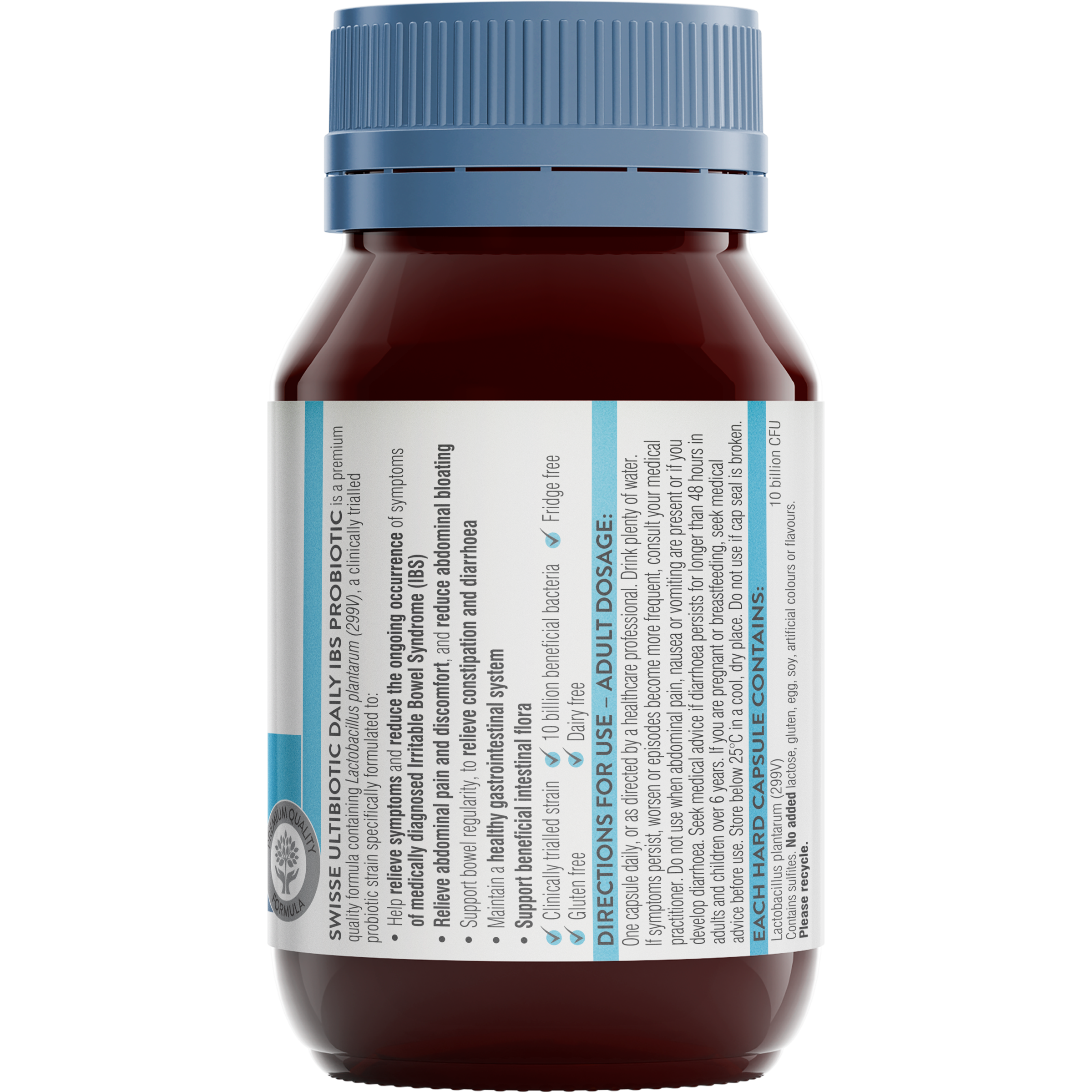 SWISSE ULTIBIOTIC DAILY IBS PROBIOTIC 30 CAPSULES - Image 2