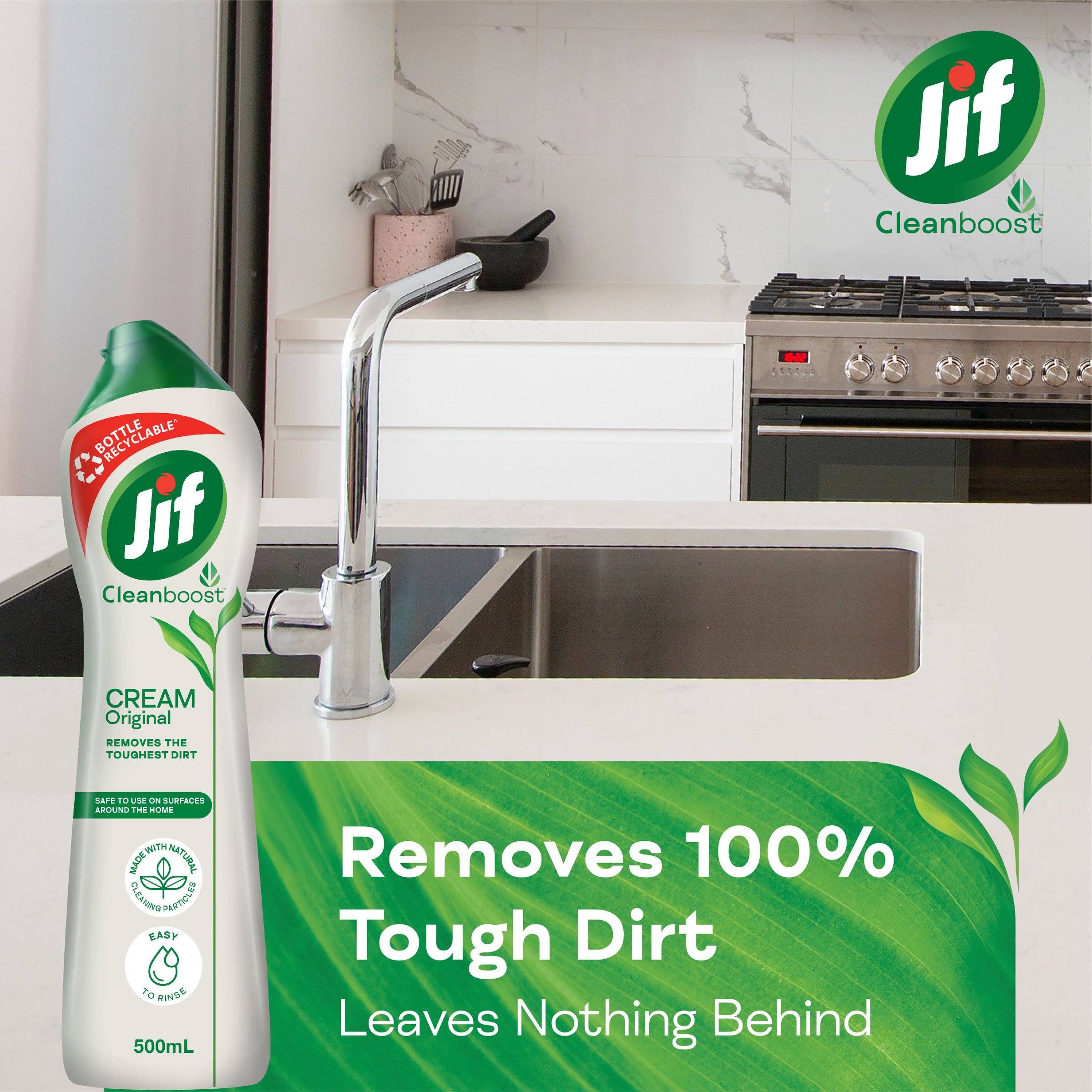 JIF WITH MICRO PARTICLES CREAM CLEANSER ORIGINAL 500ML - Image 4