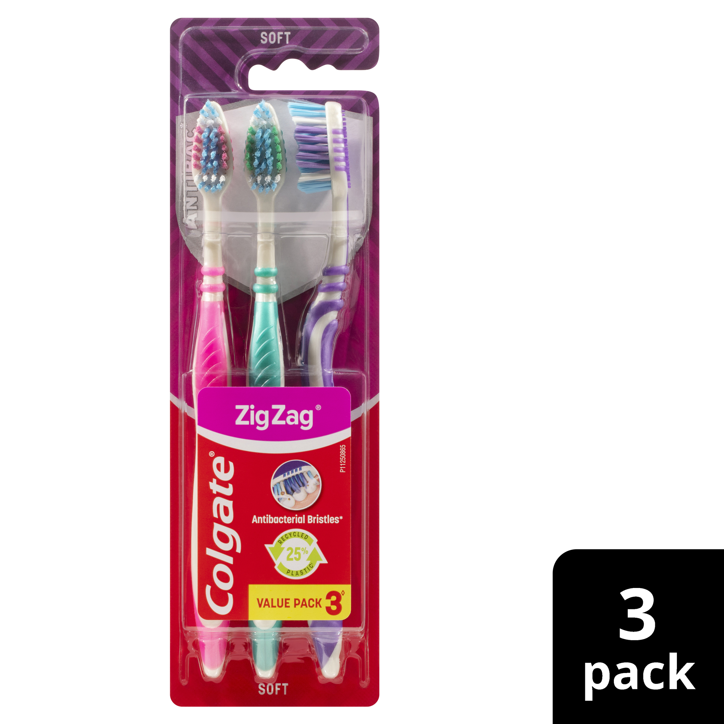 COLGATE TOOTHBRUSH ZIG-ZAG INTERDENTAL CLEAN SOFT 3 PACK - Image 10