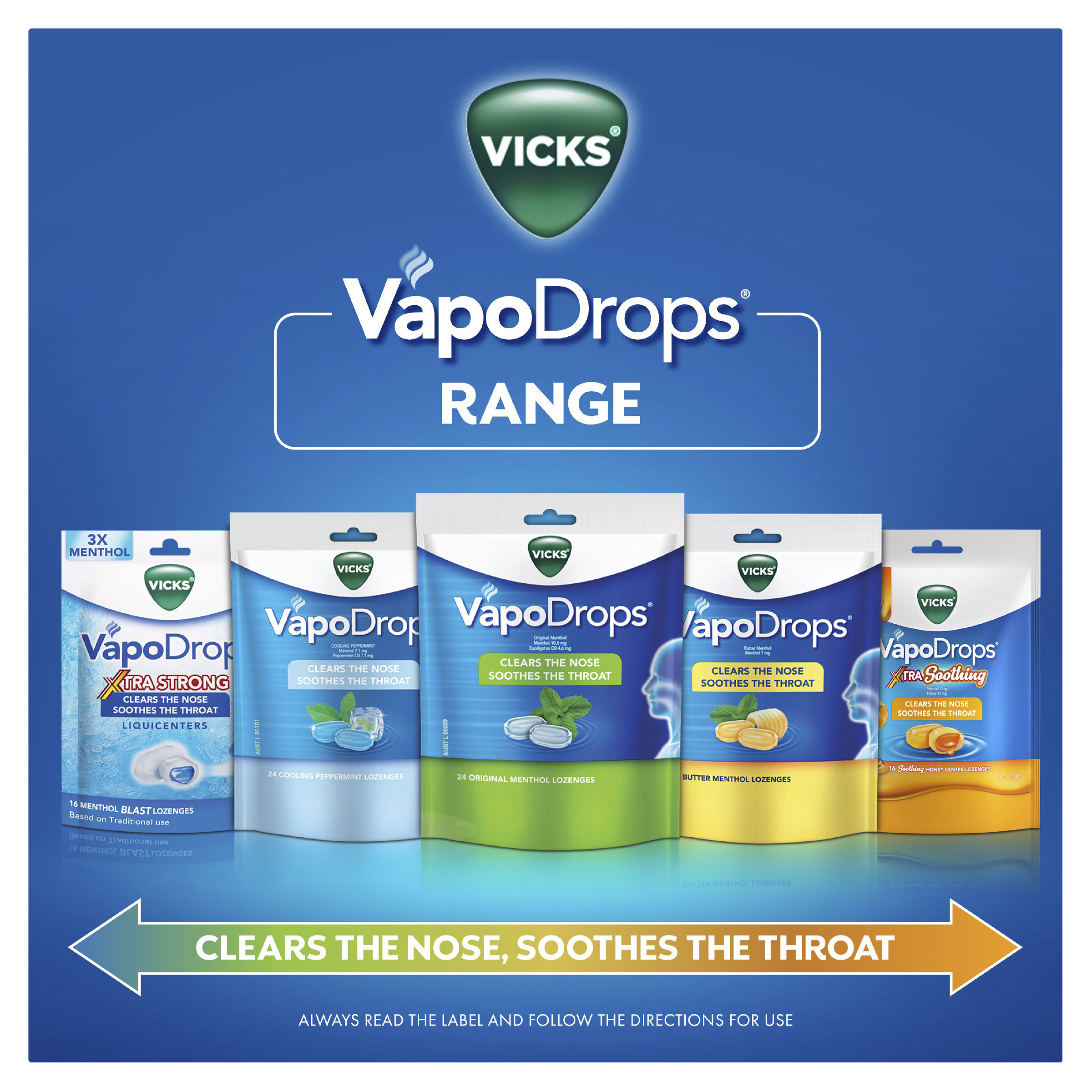 VICKS VAPODROPS XTRA SOOTHING HONEY 16 LOZENGES - Image 11