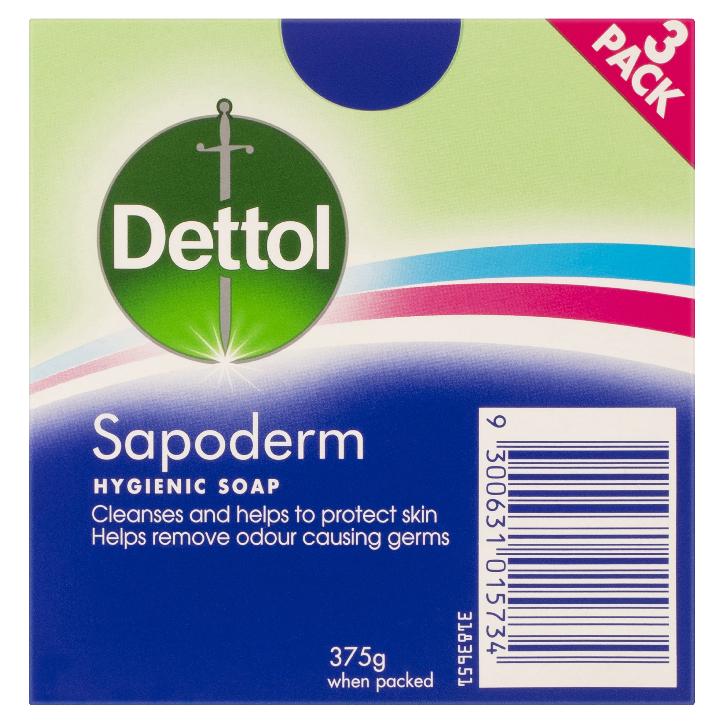 DETTOL SAPODERM HYGIENIC BODY SOAP FOR ACNE OILY SKIN 3 PACK - Image 4