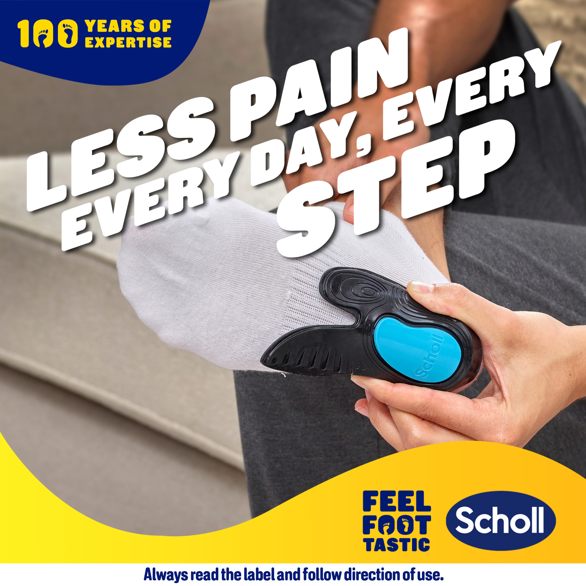 SCHOLL IN BALANCE HEEL & ANKLE ORTHOTIC INSOLES M - Image 3