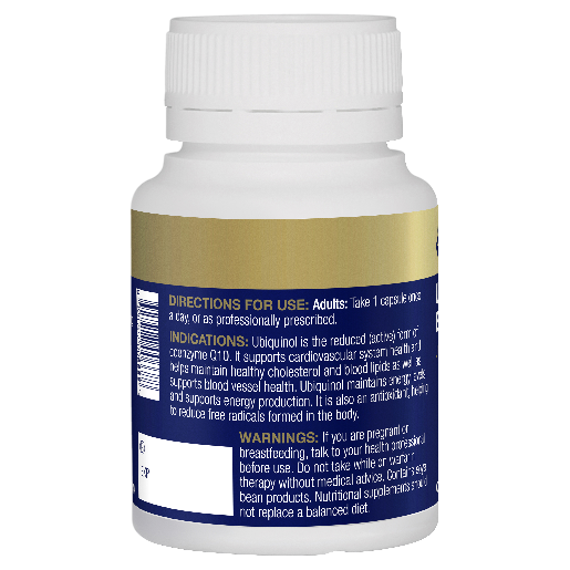 BIOCEUTICALS UBIQUINOL BIOACTIVE 150MG 60 CAPSULES - Image 3