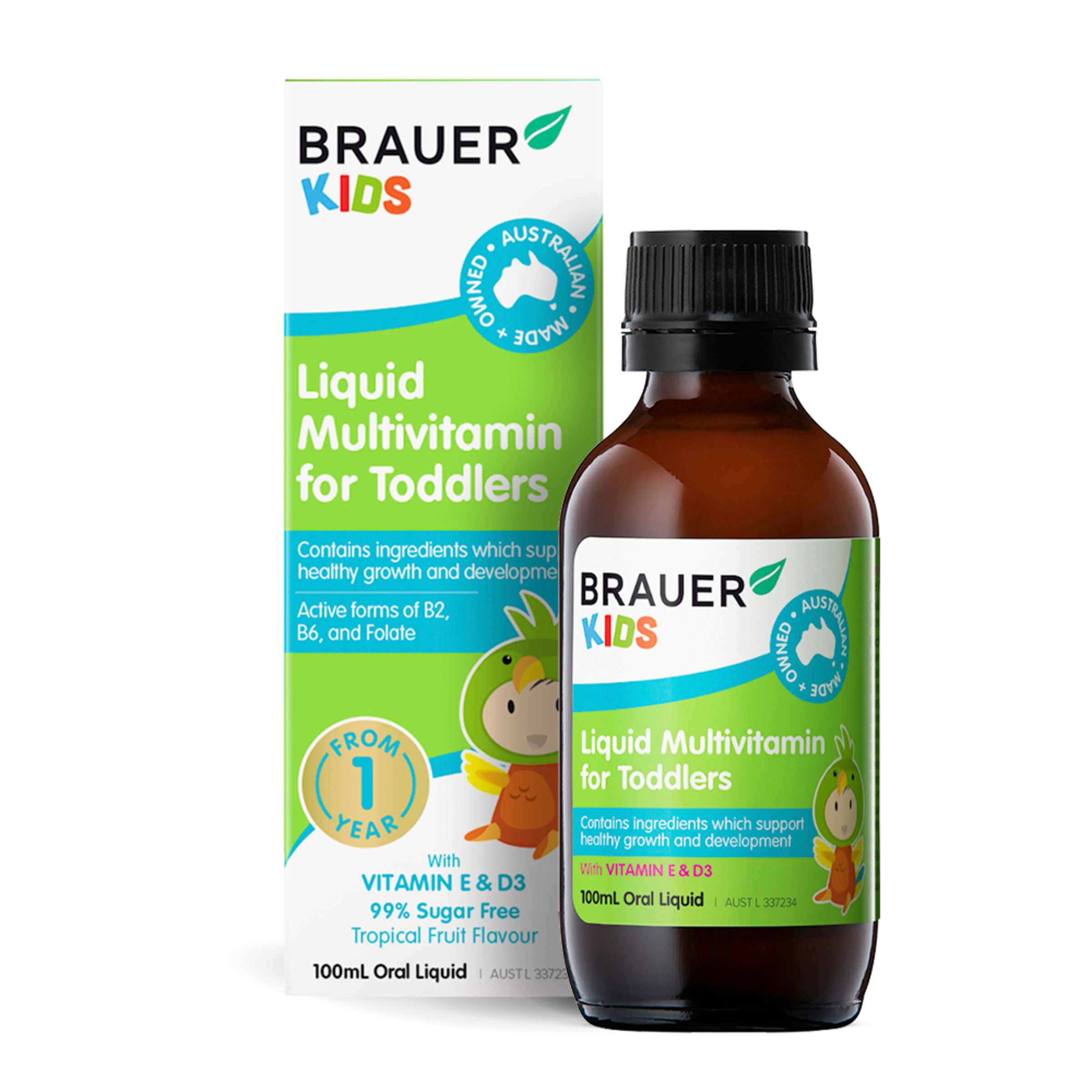 BRAUER BABY & KIDS MULTIVITAMIN LIQUID FOR TODDLERS 100ML - Image 2