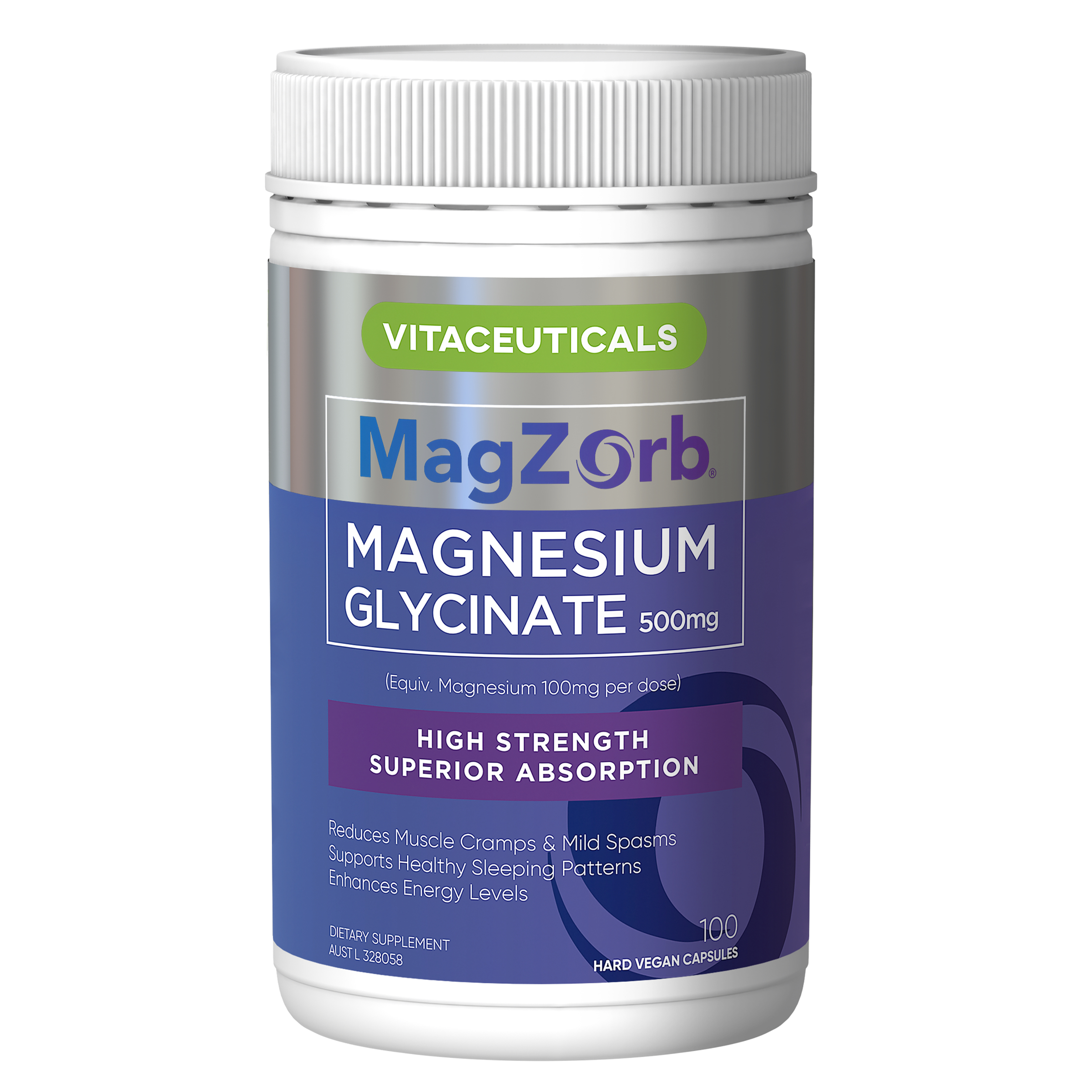 VITACEUTICALS MAGZORB MAGNESIUM GLYCINATE CAPSULES 100