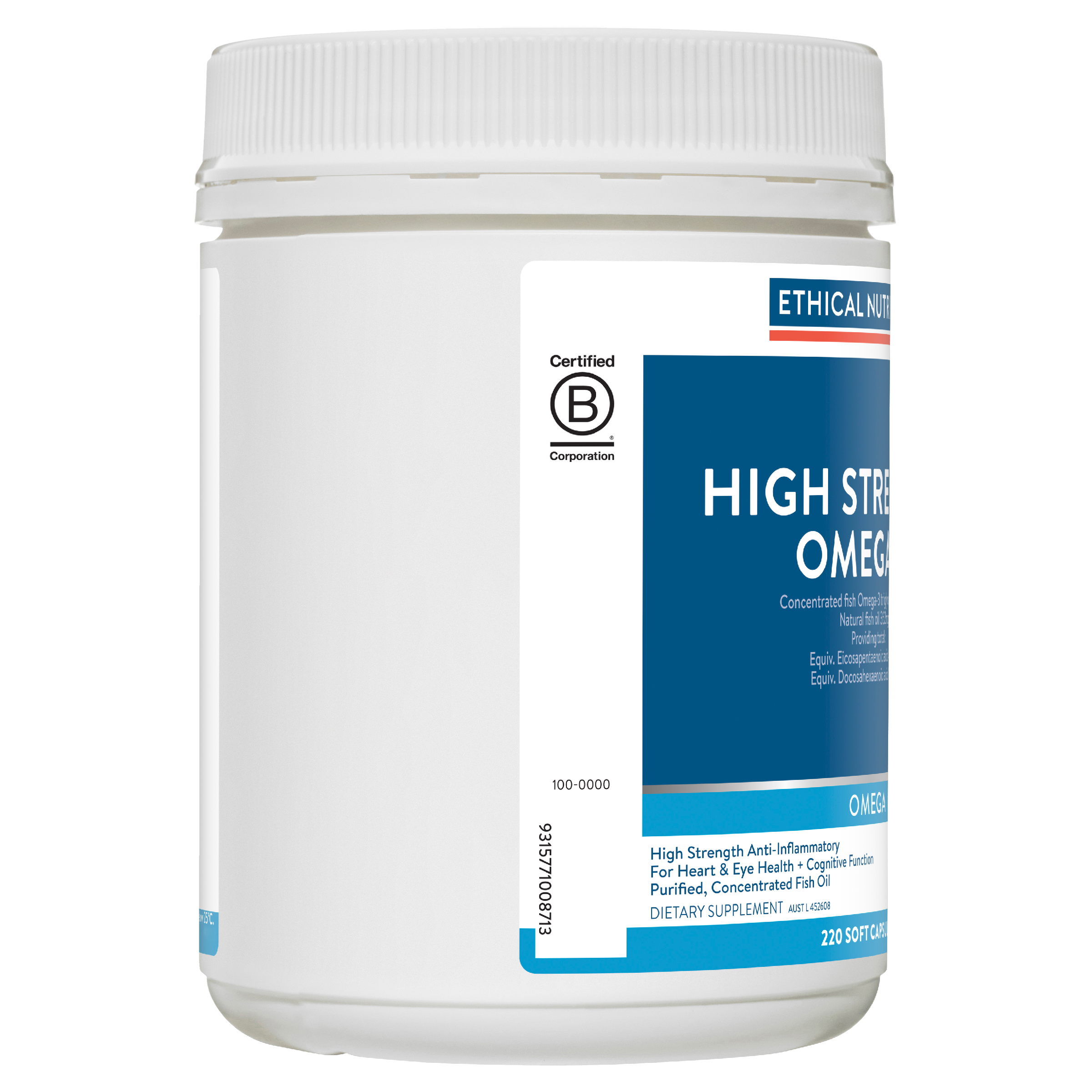 ETHICAL NUTRIENTS HIGH STRENGTH OMEGA-3 CAPSULES 220 CAPSULES - Image 4