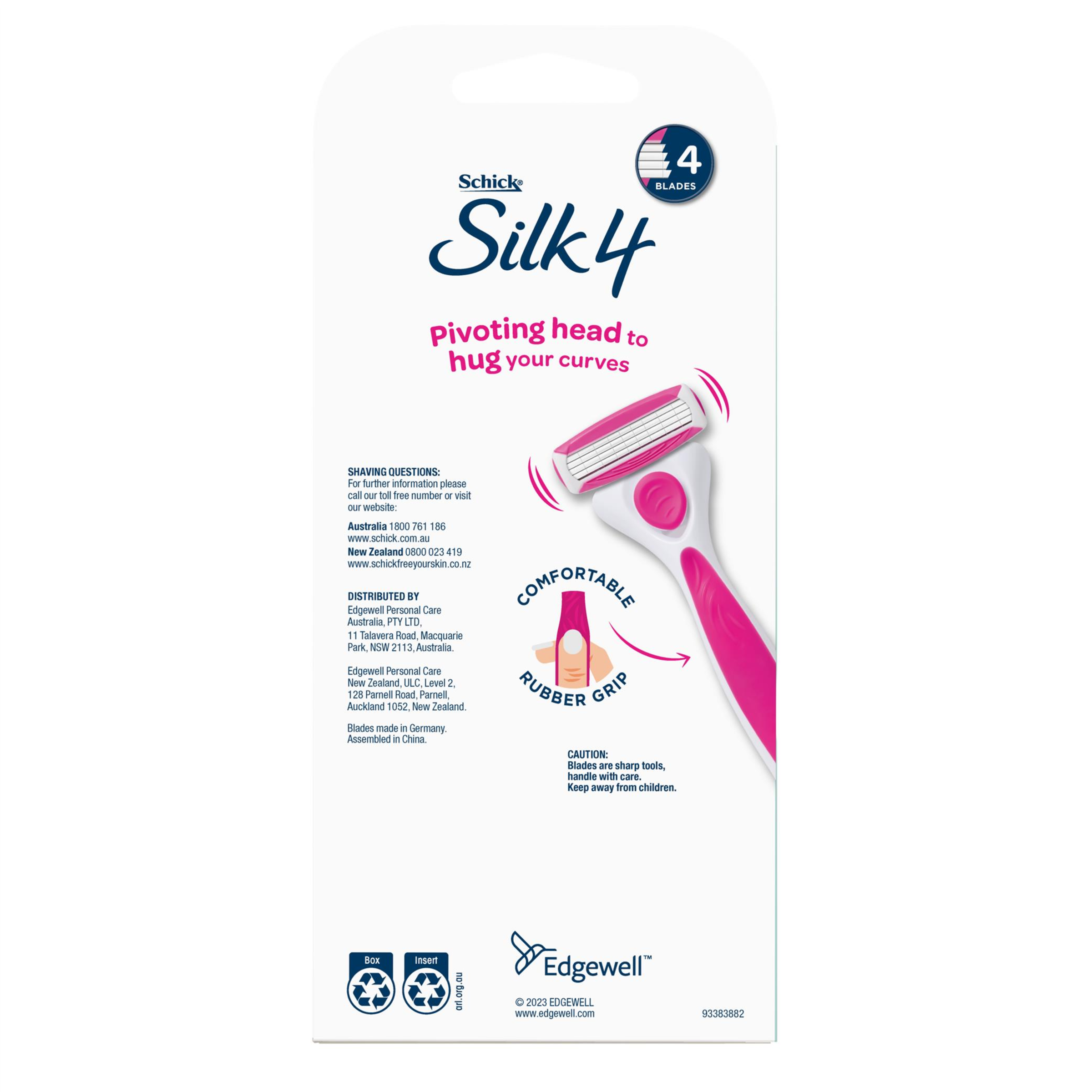 SCHICK QUATTRO WOMEN RAZOR + 2 BLADES - Image 2